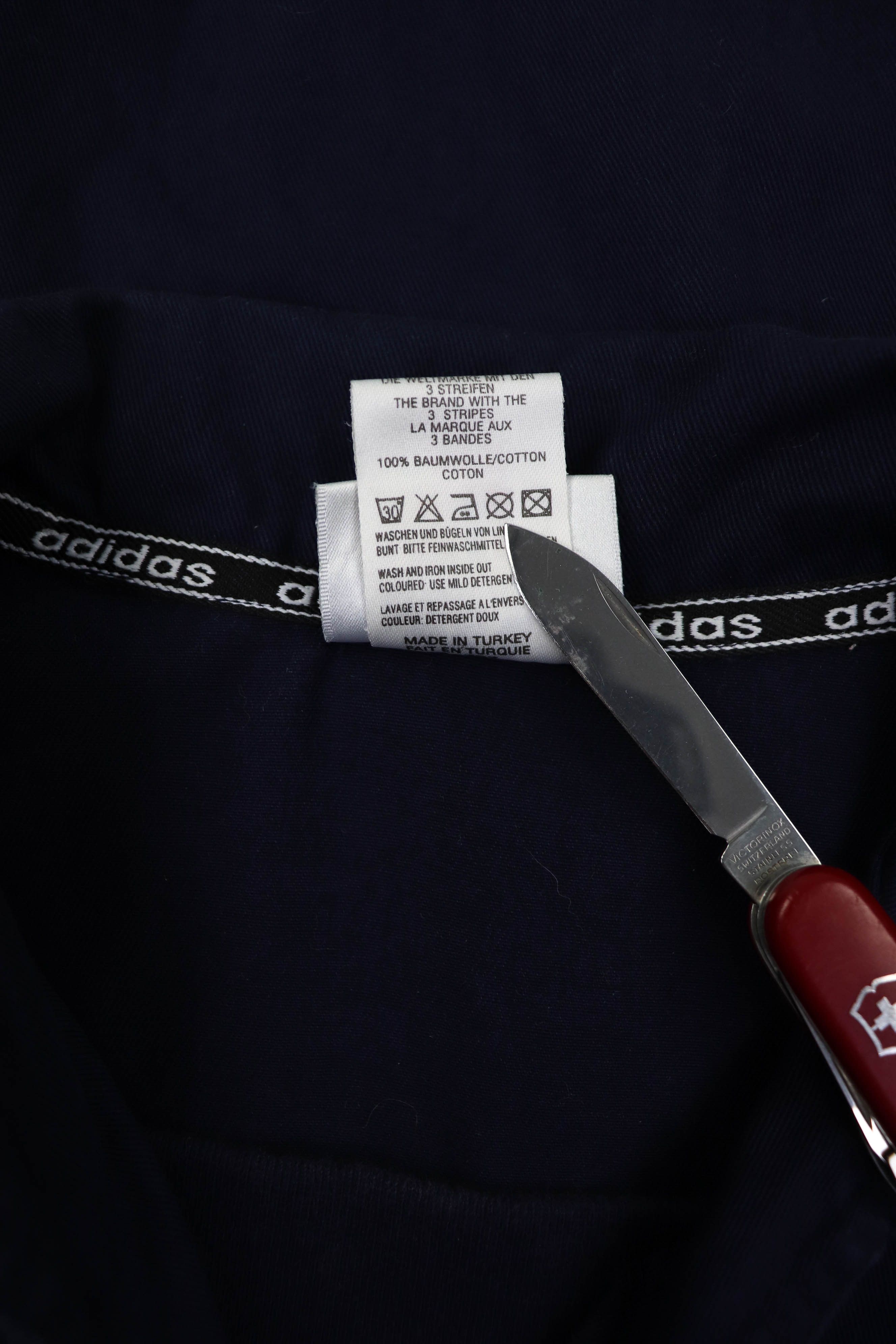 Adidas 90s Vintage Adidas Big Logo Cotton Overhead Anorak Jacket Size US M / EU 48-50 / 2 - 11 Thumbnail