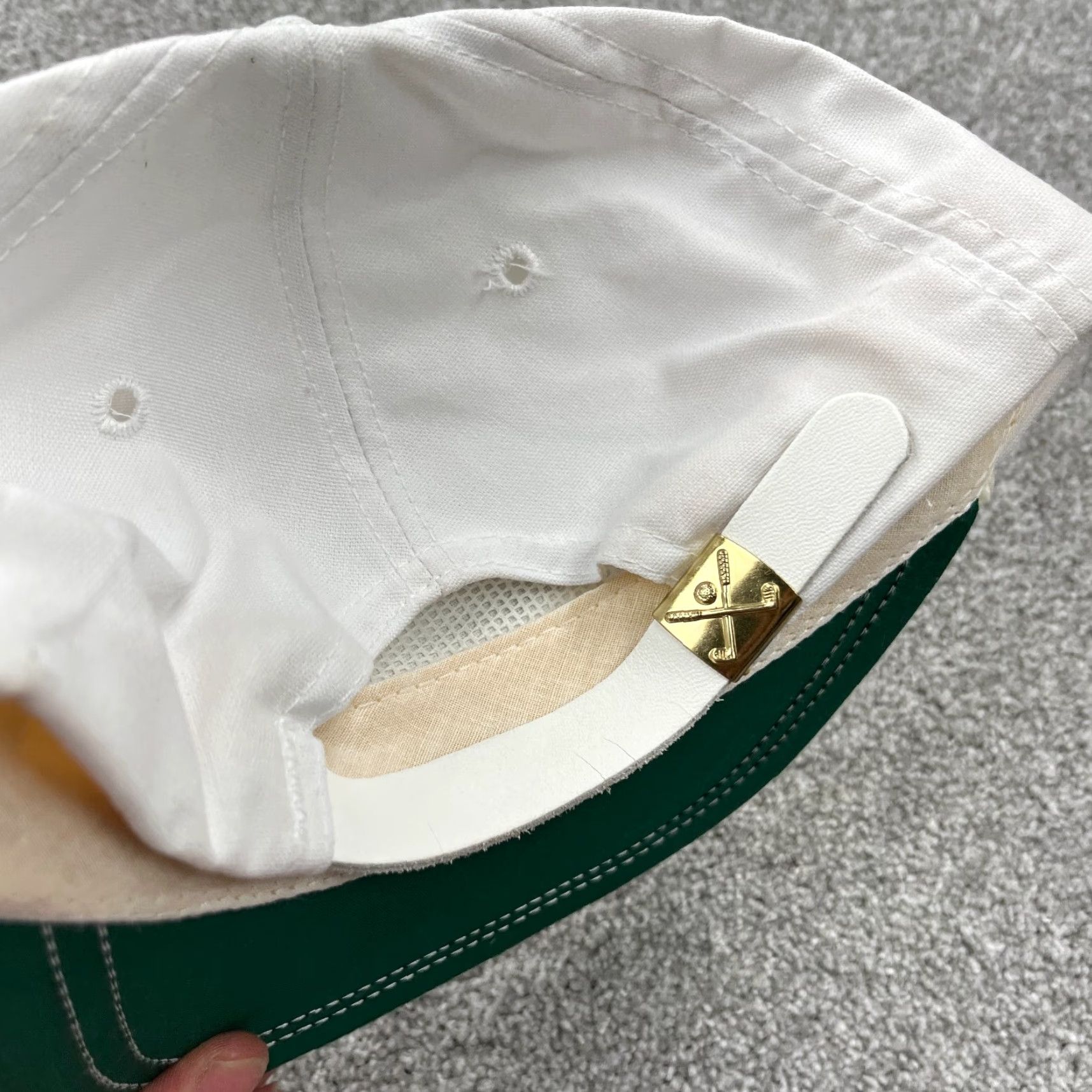 Simons VINTAGE Trucker Hat Cap Strap Back White Patch Oil Petroleum Rope Simmons Rand Casual Adjustable Cotton Knit Men 1990s 80s USA Logo Advertising Size ONE SIZE - 5 Thumbnail