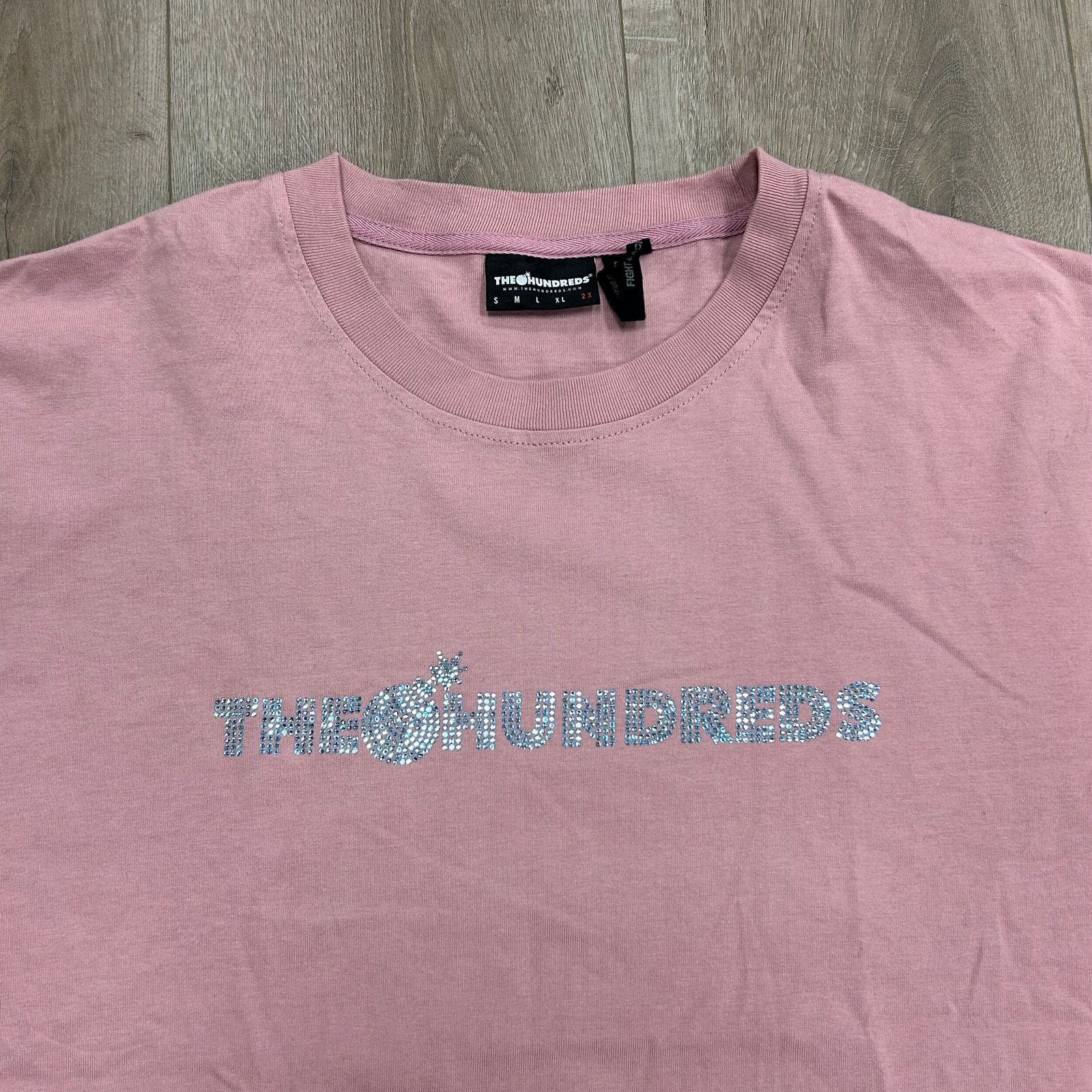 The Hundreds The Hundreds Glitz RHINESTONE PINK SS Tee T SHIRT XXL 2XL Size US XXL / EU 58 / 5 - 5 Thumbnail