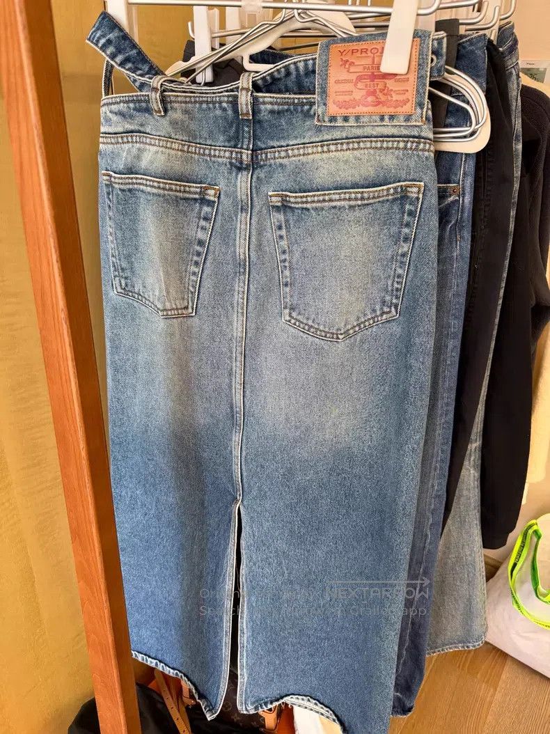 Y/Project Y/Project Size XS Denim Skirt Size 23" - 6 Thumbnail
