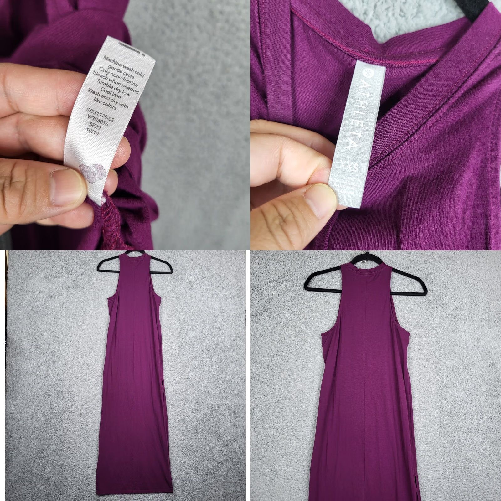 Athleta ATHLETA Dress Size XXS purple Crew Neck Sleeveless slip Women's Size XXS / US 00 / IT 34 - 8 Thumbnail