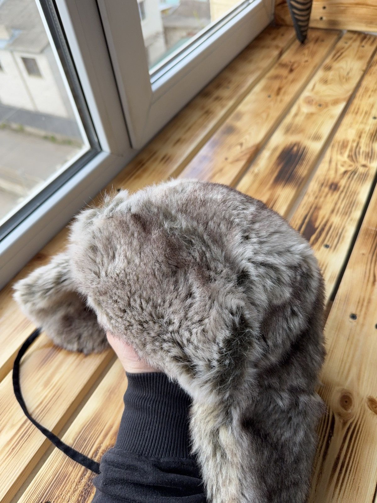 Le Grande Bleu (L.G.B.) Vintage Y2K Fuzzy Fur Ushanka Hat if six was nine LGB Style Size ONE SIZE - 6 Thumbnail