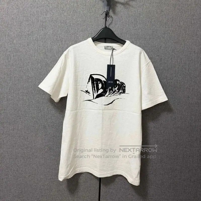 Dior Dior Men's White Cotton Logo T-Shirt . Size US M / EU 48-50 / 2 - 2 Thumbnail