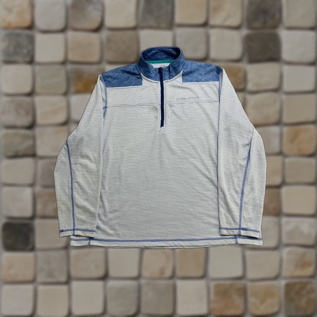 Vineyard Vines Vineyard Vines Jacket Mens 2XL White Striped Shep Shoulder Sankaty Performance Shirt Size US XXL / EU 58 / 5 - 1 Thumbnail
