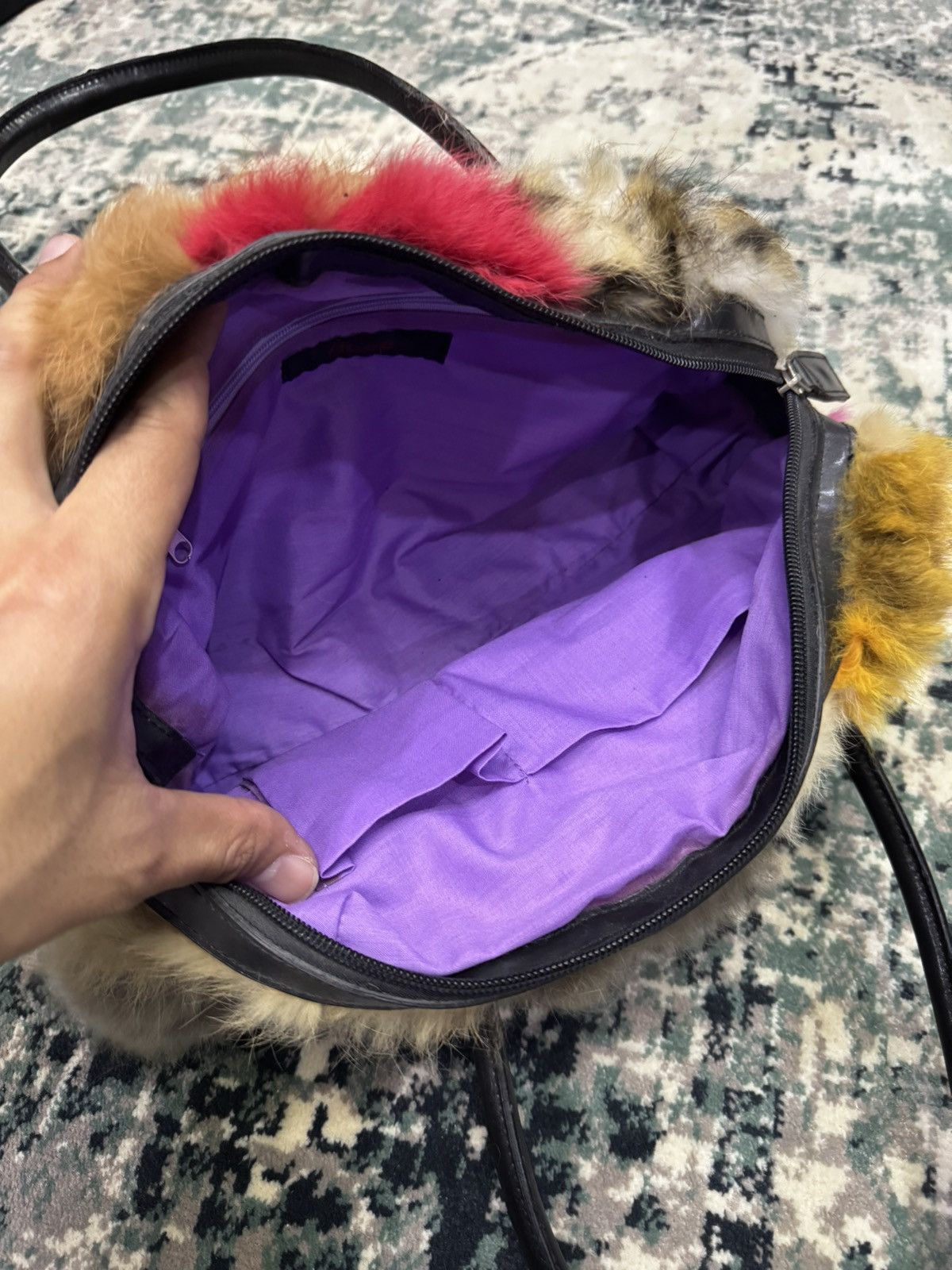 Yoshiyuki Konishi VINTAGE YOSHIYUKI KONISHI FICCE FAUX FUR LEATHER BAG Size ONE SIZE - 9 Thumbnail