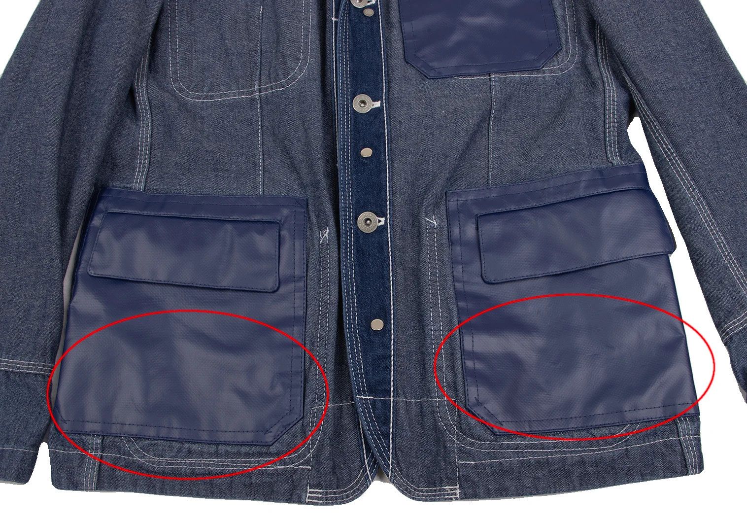 Junya Watanabe Reversible Patch Denim Jacket Indigo Blue SS Size US S / EU 44-46 / 1 - 8 Thumbnail