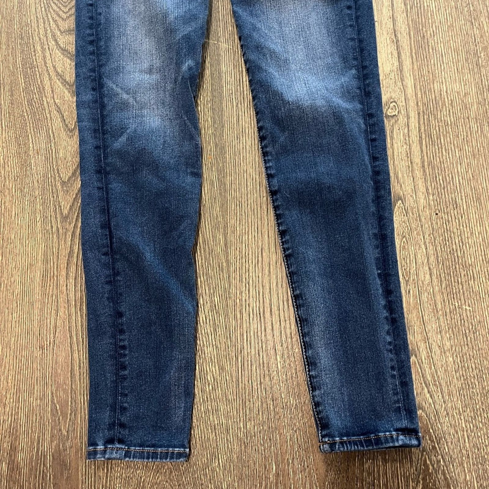 American Eagle Outfitters American Eagle Hi-Rise Skinny Jeans 360 Super Stretch Blue 2 Size 26" / US 2 / IT 38 - 2 Thumbnail