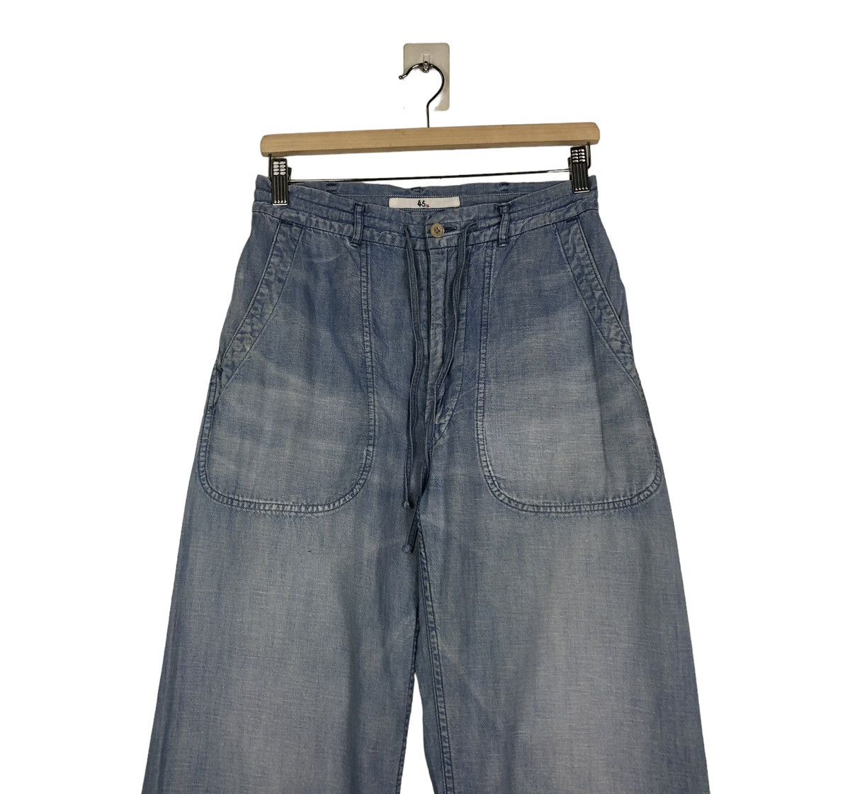 45rpm 🔥VINTAGE BAGGY LOOSE DENIM JEANS 45RPM JAPAN MADE Size US 28 / EU 44 - 4 Thumbnail