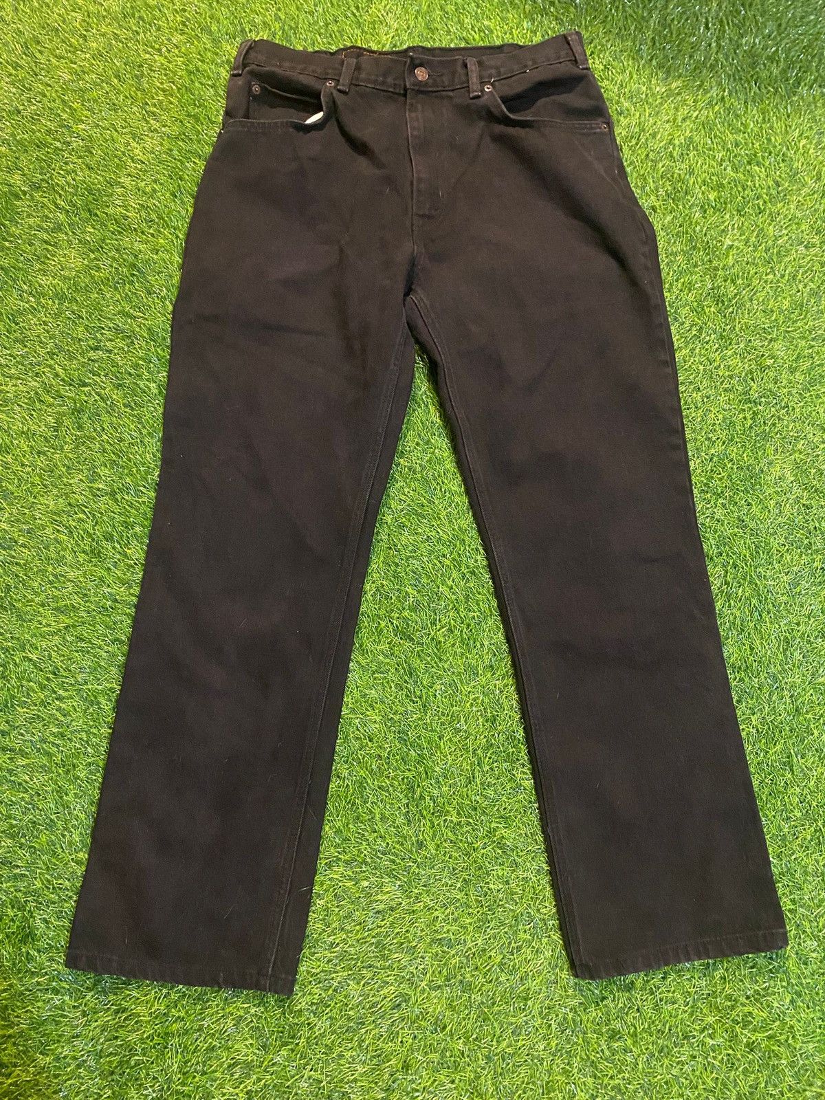 Levi's Levis strauss & co black jeans orange tabs pants size 36x32 Size US 36 / EU 52 - 1 Thumbnail