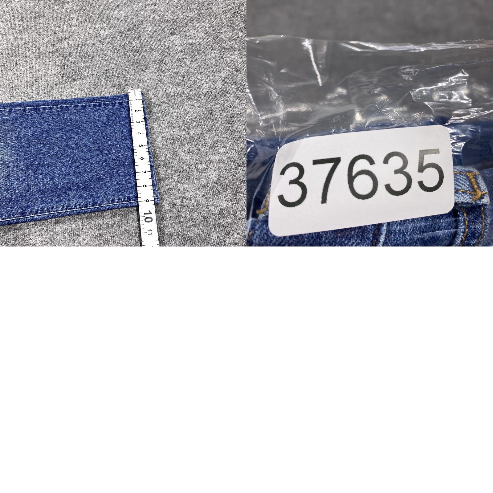 Vintage LEMIEUX Jeans Mens 38x27 Blue Relaxed Straight Light Wash Denim Stretch Jeans Size US 38 / EU 54 - 8 Thumbnail