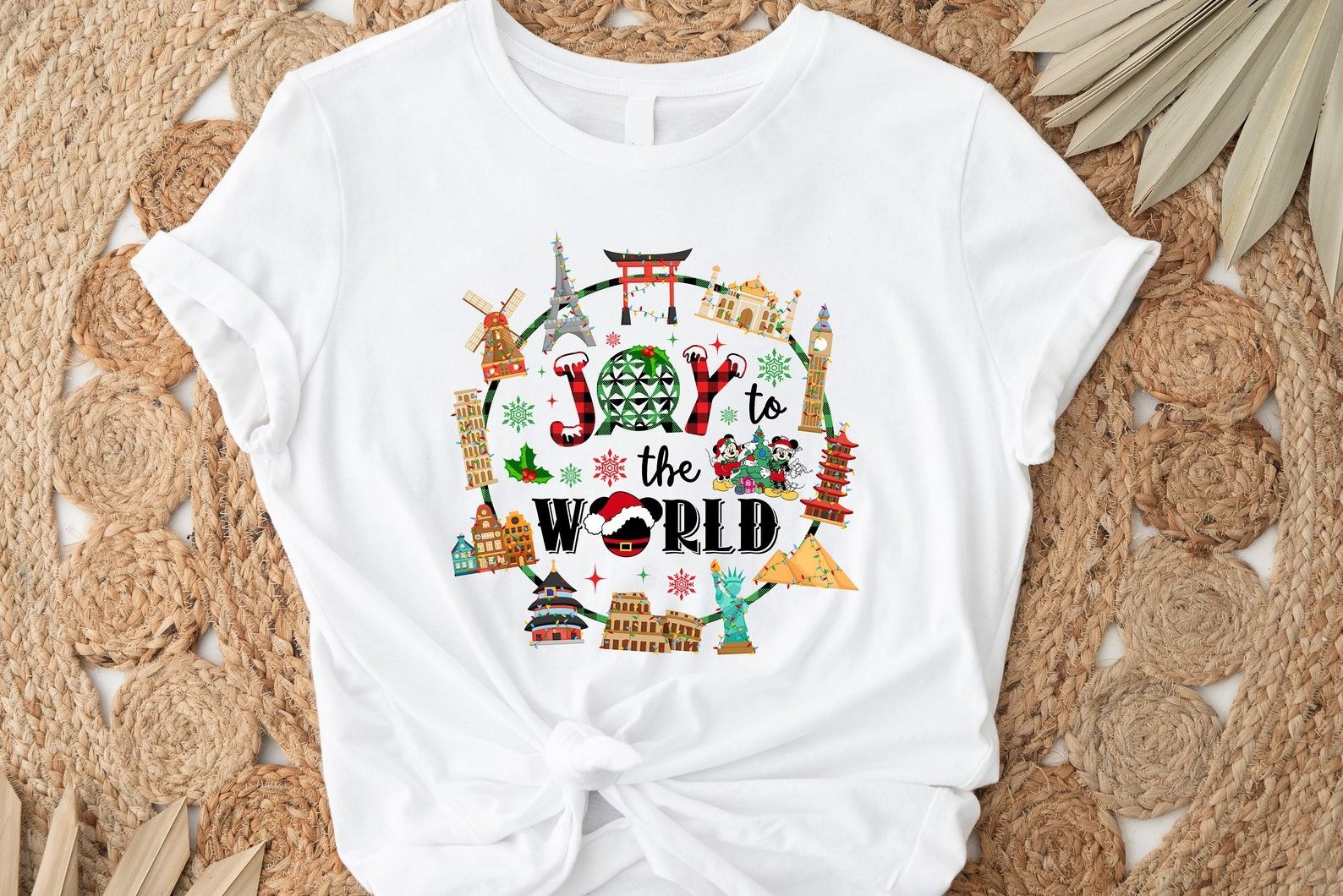 Designer × The Unbranded Brand Joy to the World Shirt, Christmas Shirt Size XL / US 12-14 / IT 48-50 - 1 Thumbnail