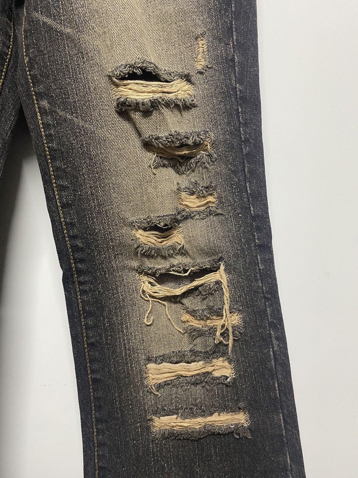 Designer × Japanese Brand FUGA DISTRESSED JEANS FLARED BOOTCUT DENIM PANT Size 30" / US 8 / IT 44 - 10 Thumbnail