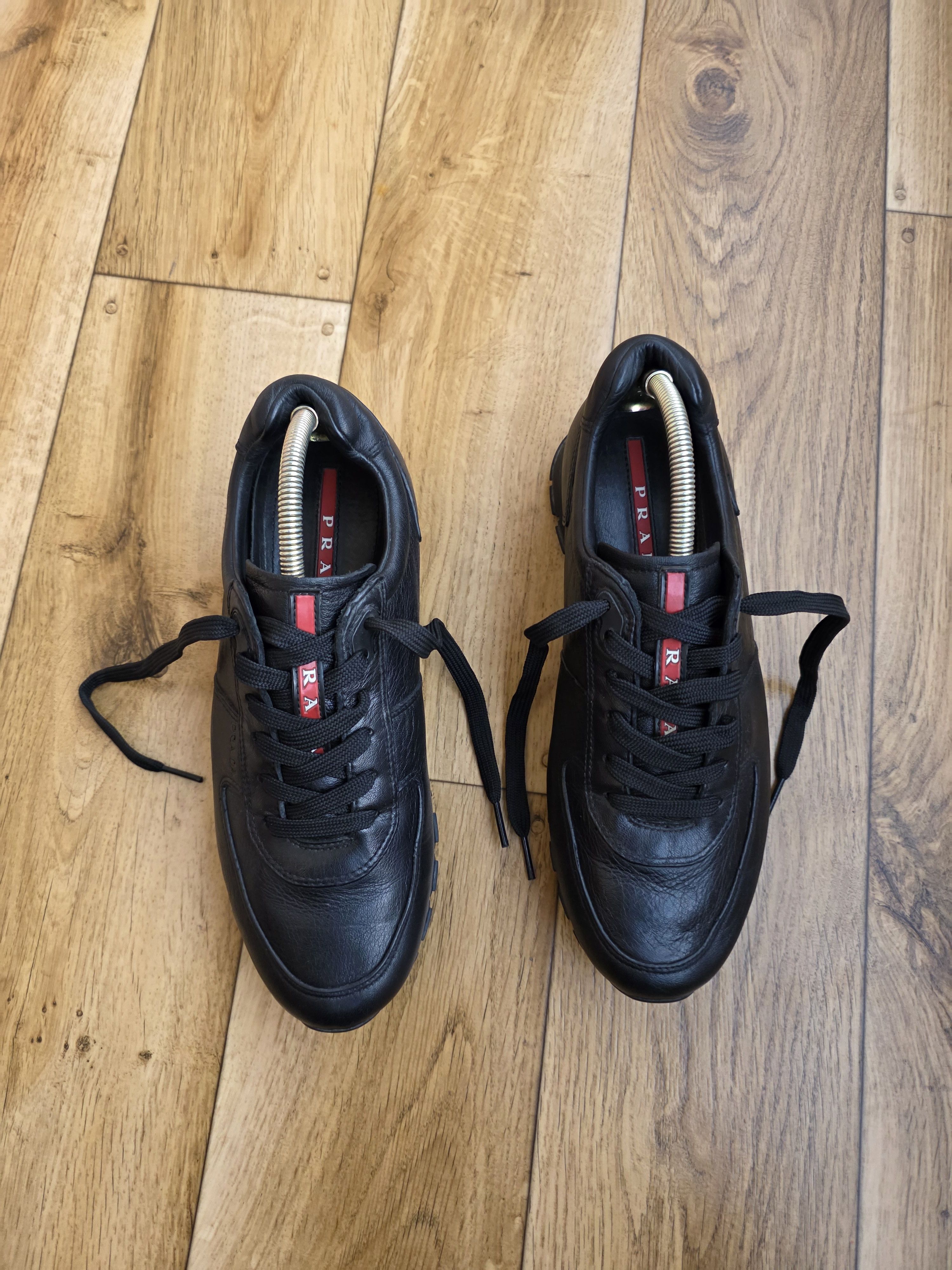 Prada Prada Low Top Leather Sneakers Size US 7 / EU 40 - 2 Thumbnail