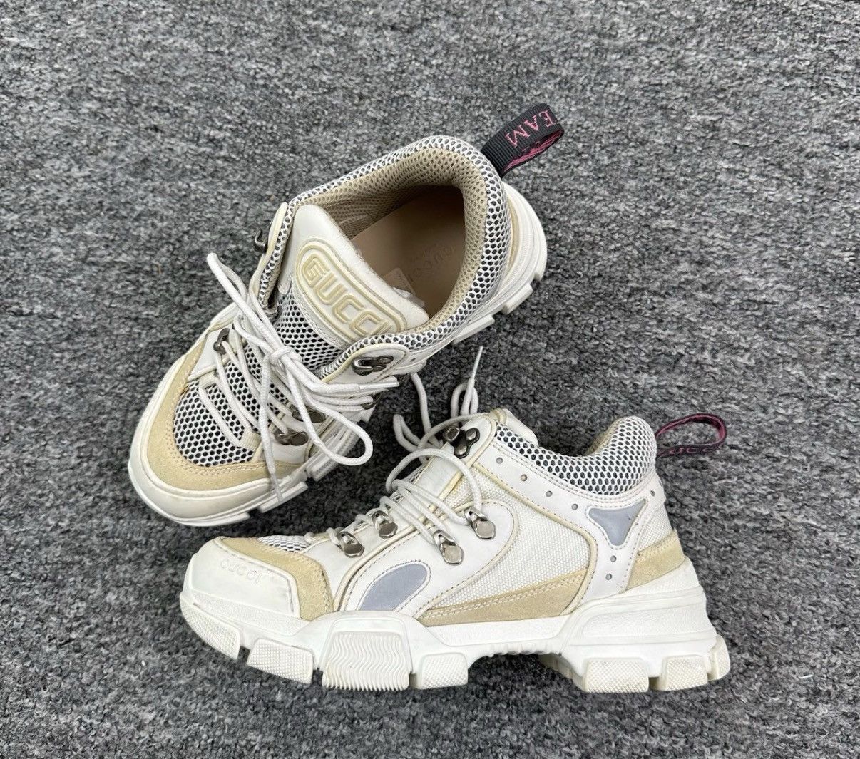 Gucci Gucci White Hiking Dad Sneakers K12 Size US 8 / IT 38 - 8 Thumbnail