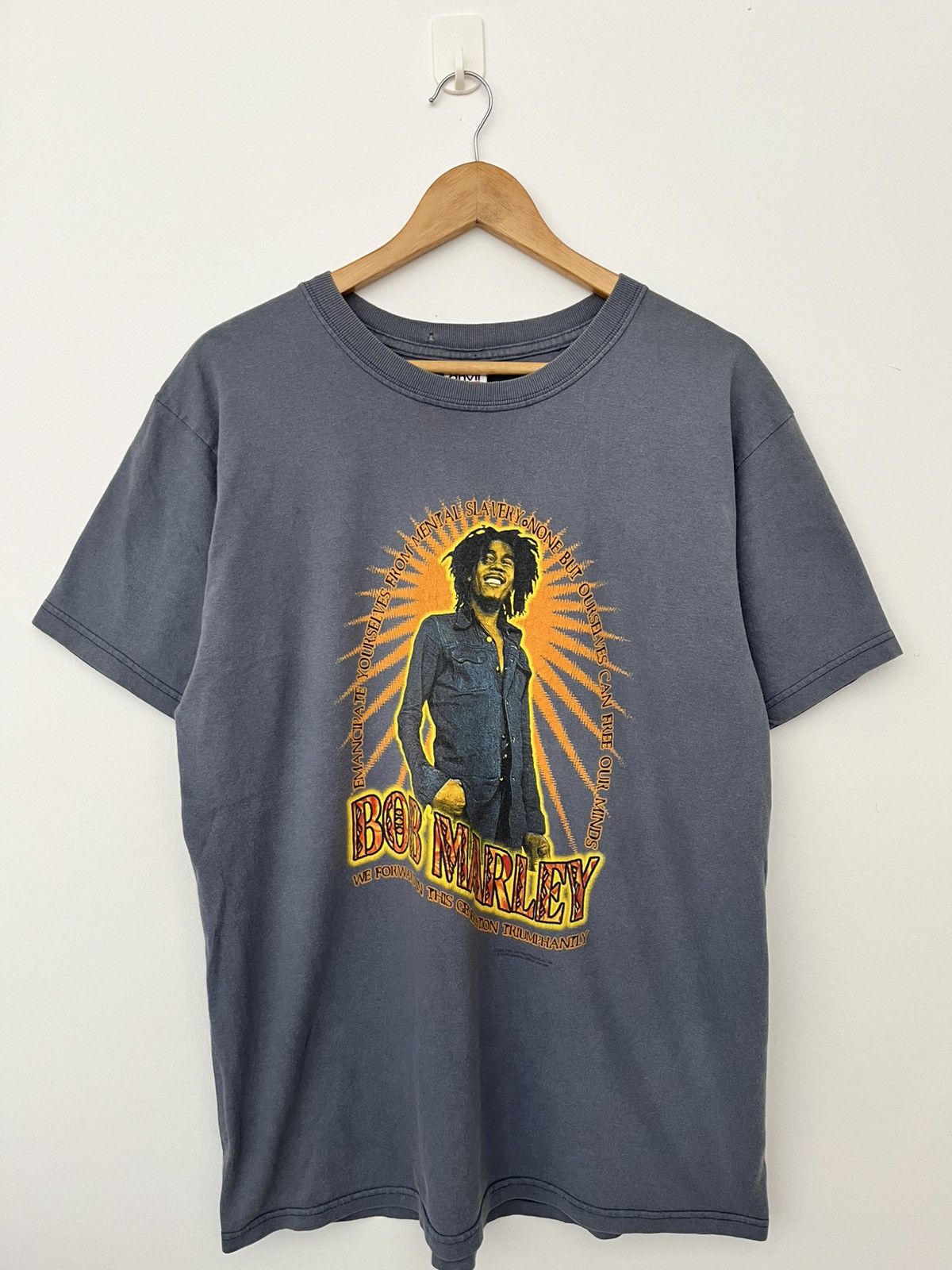 Vintage Vintage 90s Bob Marley T Shirt Size US L / EU 52-54 / 3 - 1 Thumbnail