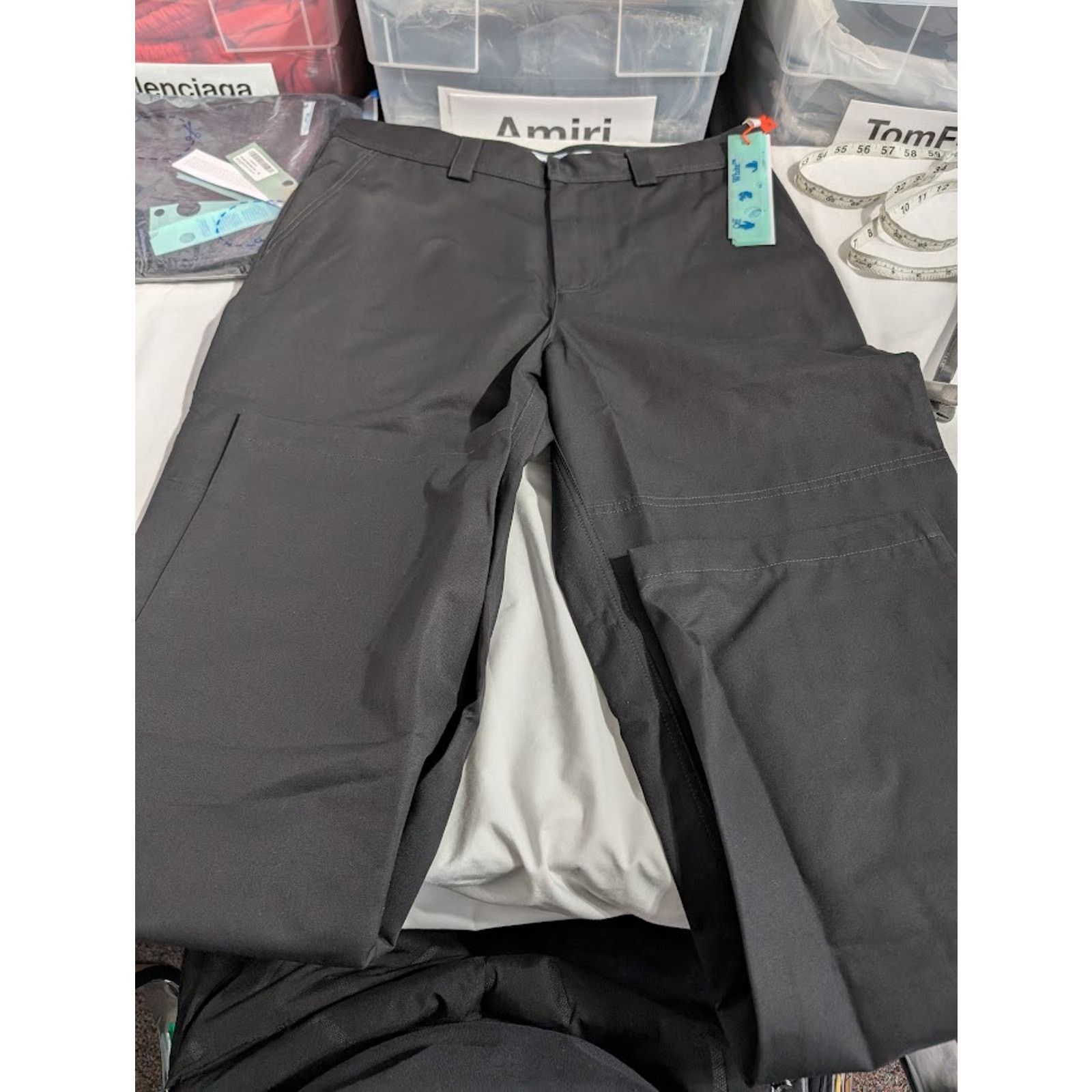 Off-White o1rshd1 Diag Pkt Carpenter Pant in Black/White Size US 32 / EU 48 - 19 Thumbnail