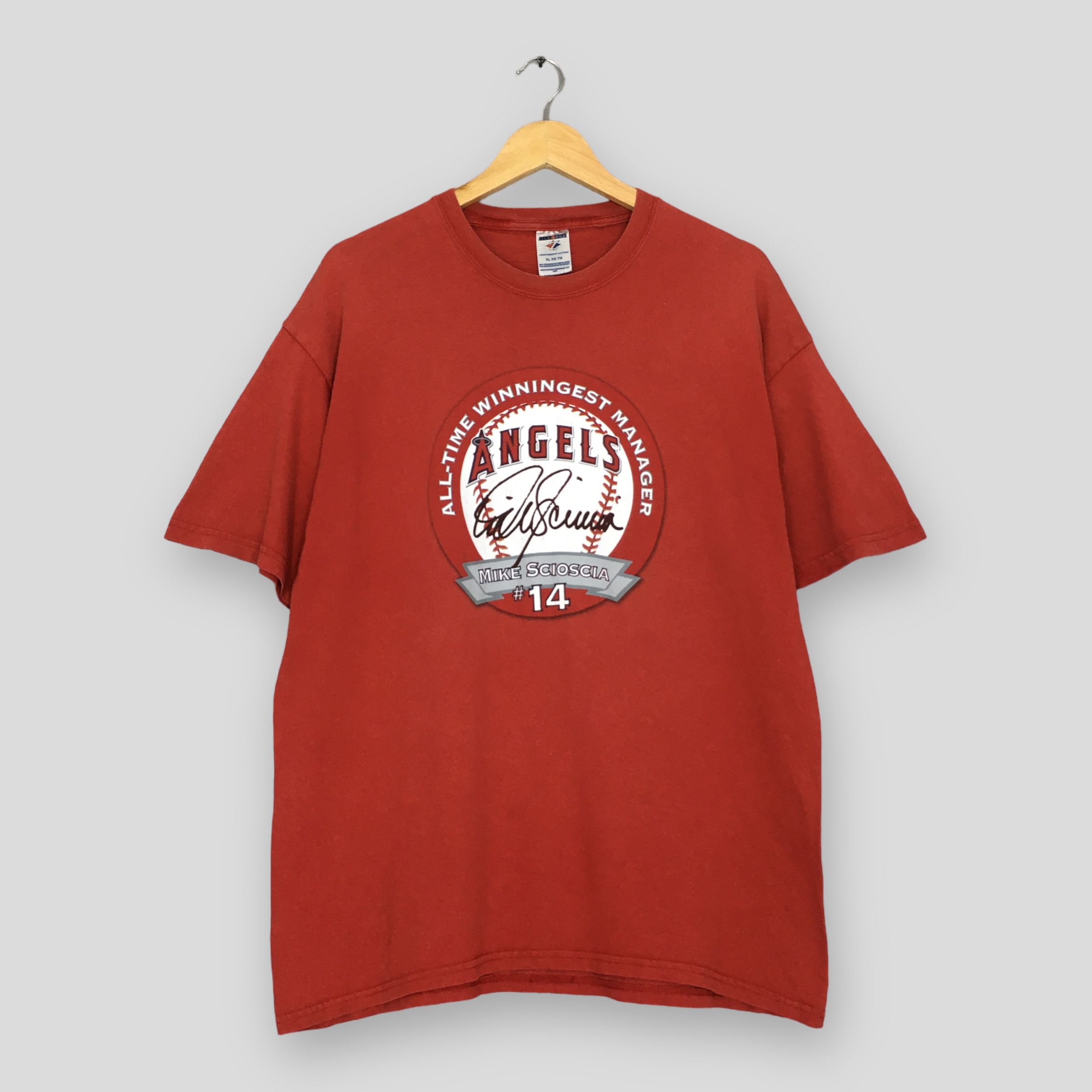 MLB × Vintage Vintage Mike Scioscia Los Angeles Angels Mlb T Shirt XLarge Size US XL / EU 56 / 4 - 1 Thumbnail