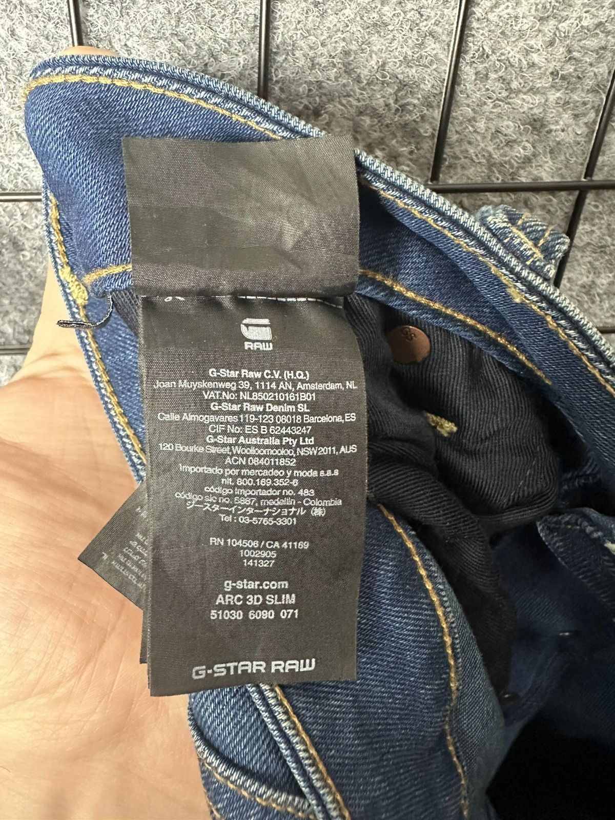 G-Star G Star Raw Streetwear Arc 3D Slim Fit Jeans Size 30 Size US 30 / EU 46 - 10 Thumbnail
