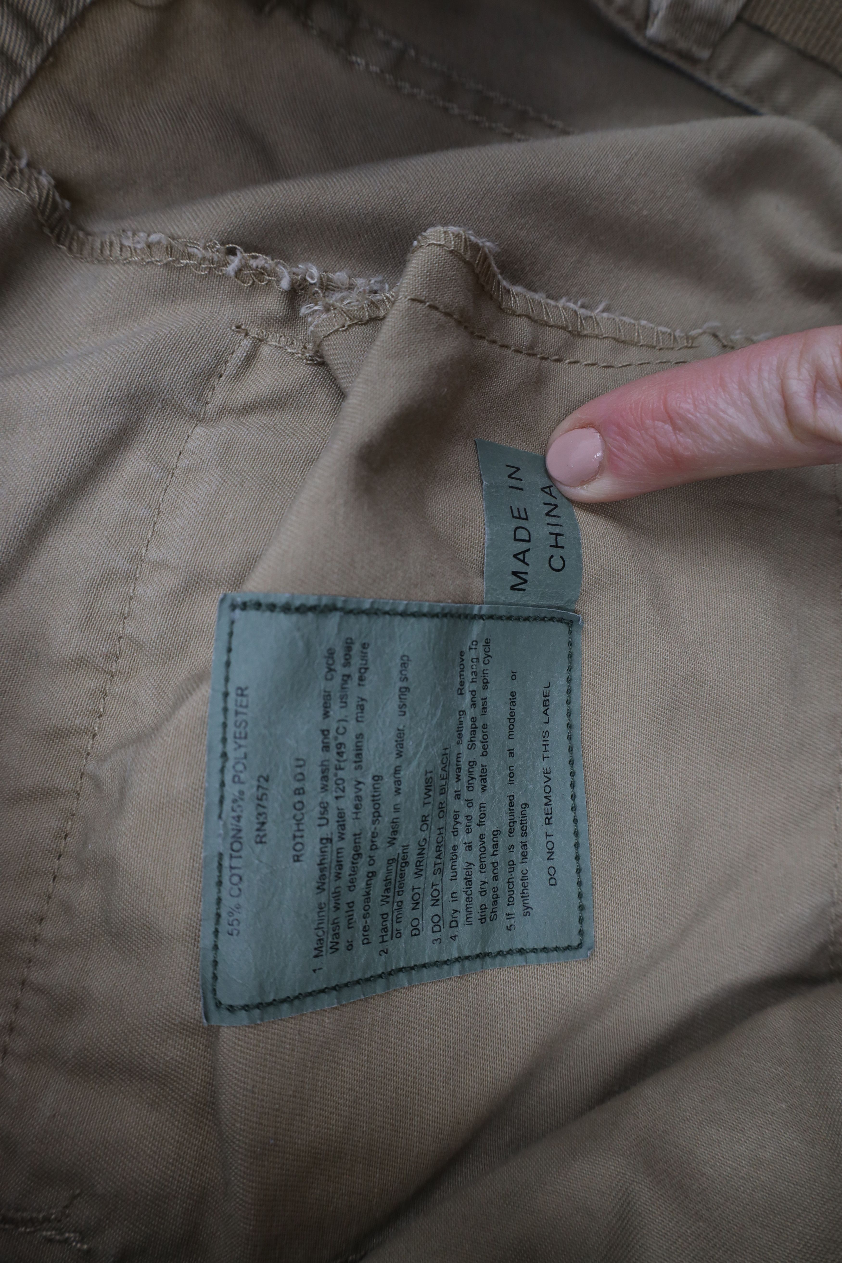 Rothco × Vintage Vintage 90s Rothco Double Knee Military Cargo Pants Beige Size US 36 / EU 52 - 8 Thumbnail
