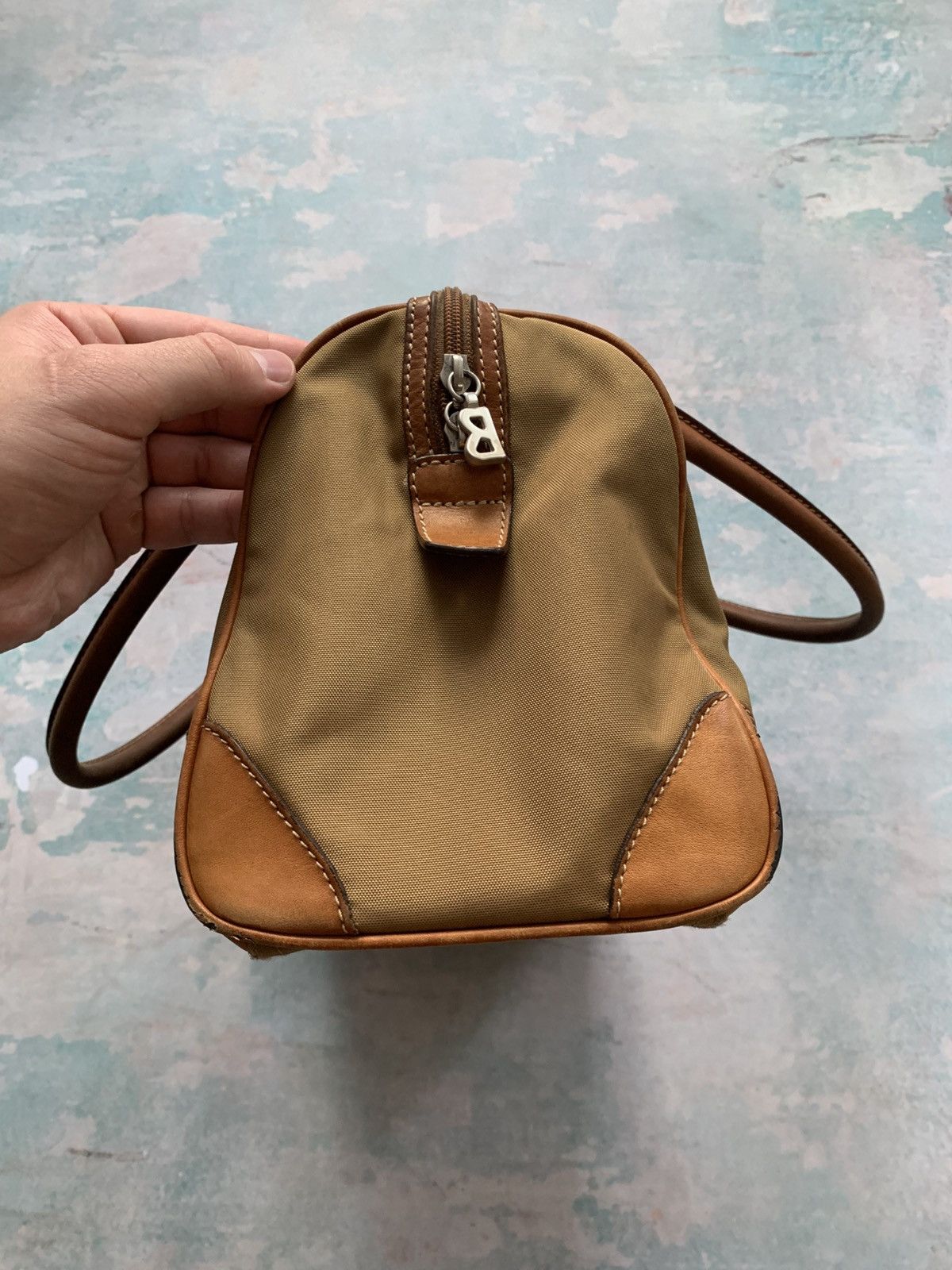 Bogner Vintage Bogner Shoulder Bag Womens Brown Canvas Leather Trim Size ONE SIZE - 5 Thumbnail