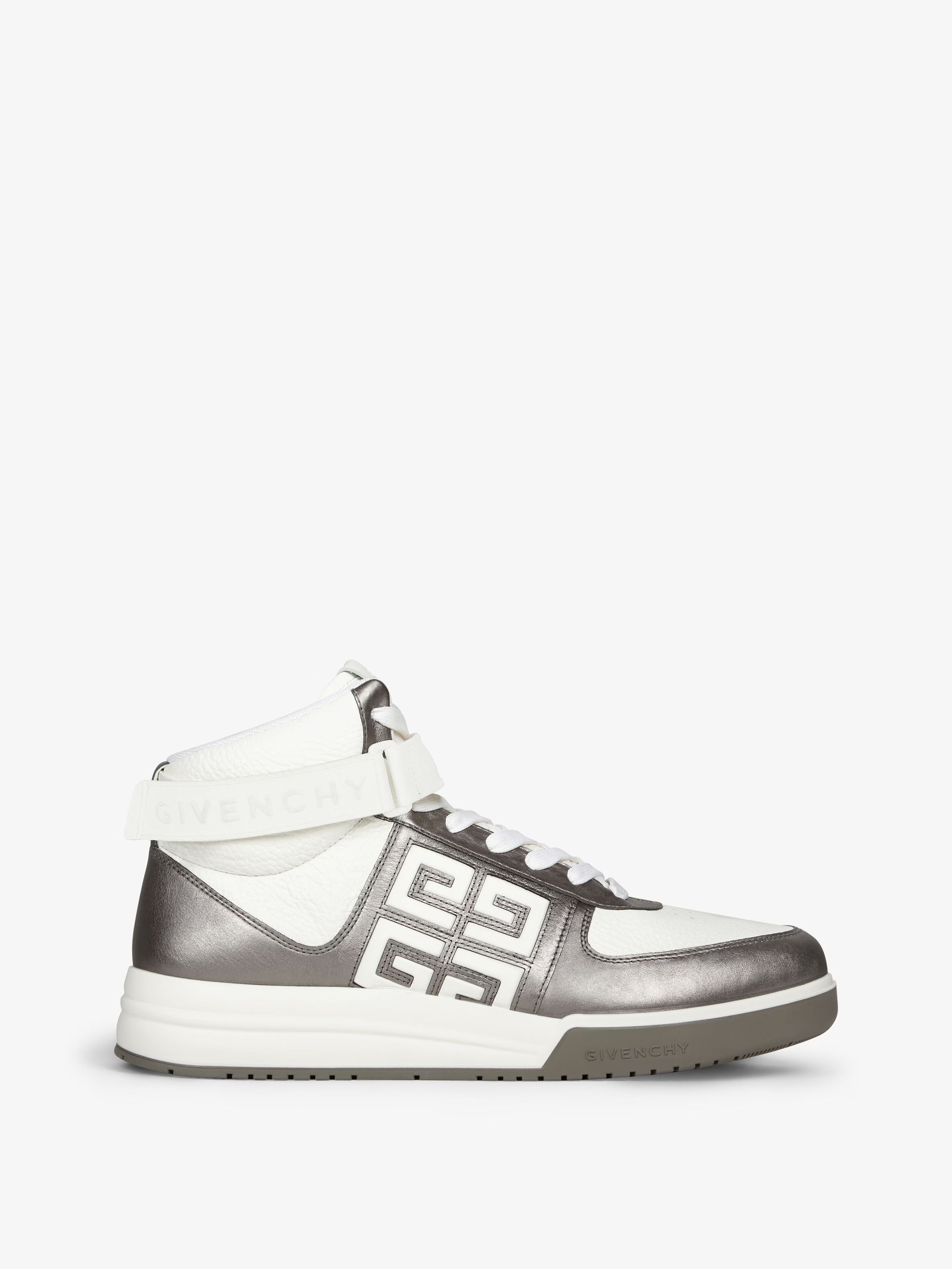Givenchy o1lv12m1025 G4 Hight Top Sneakers in Silver/White Size US 15 / EU 48 - 1 Preview