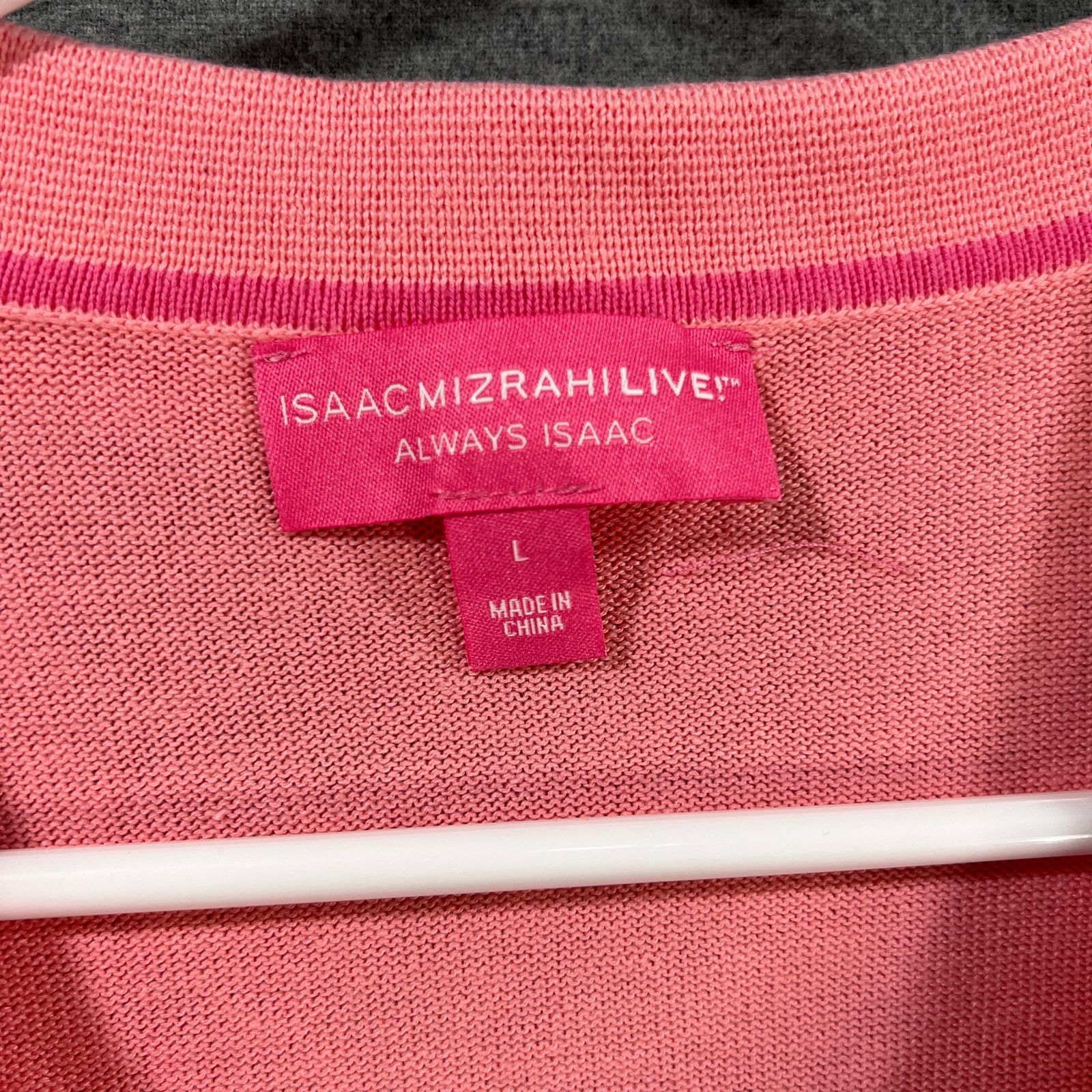 Isaac Mizrahi Isaac Mizrahi Live! Collared Sweeter Cardigan Cardigan Pink Size L / US 10 / IT 46 - 3 Thumbnail