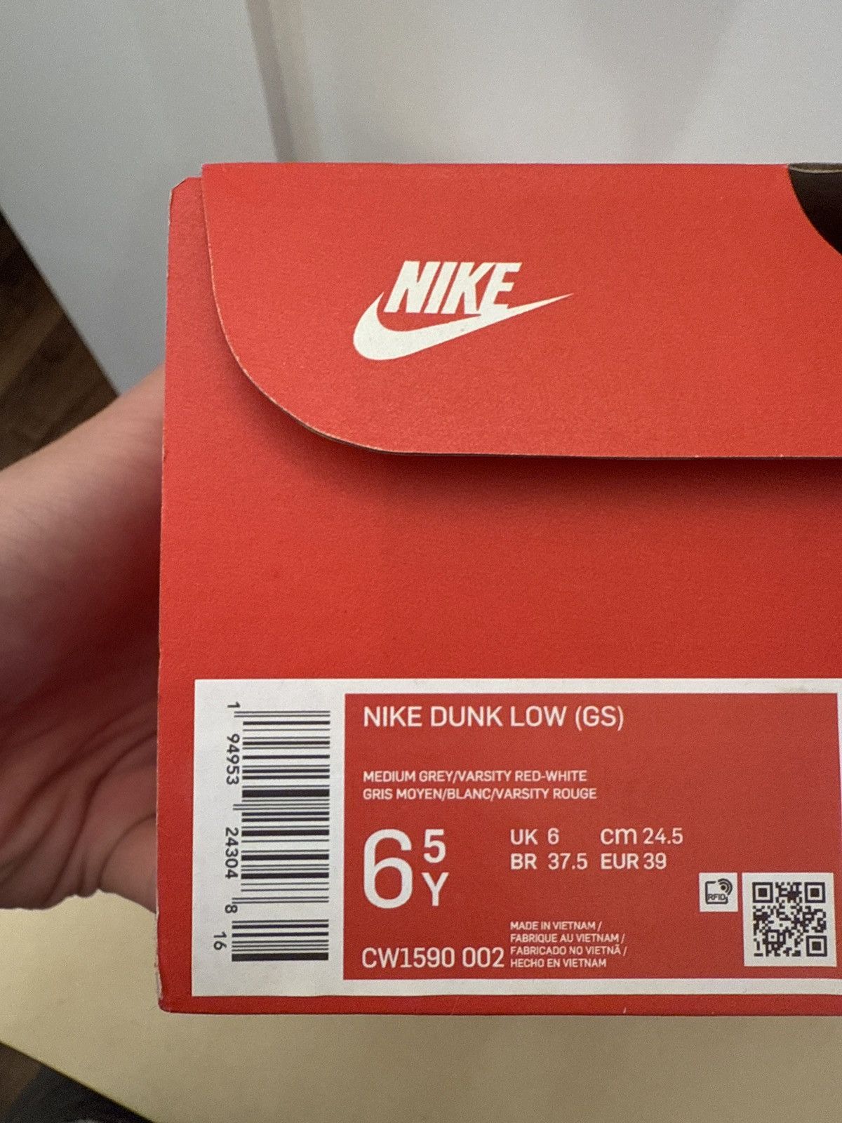 Nike Nike Dunk Low (GS) Size US 6.5 / EU 39-40 - 5 Thumbnail