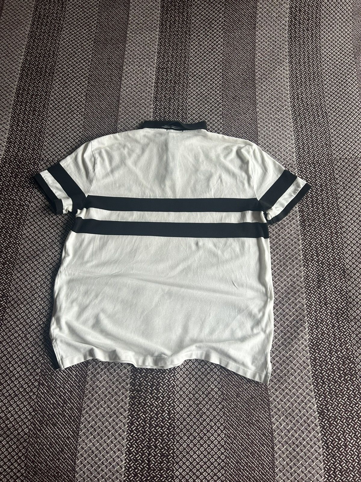 Polo Ralph Lauren Polo Ralph Lauren Polo Shirt Large White 3 Striped Logo Size US L / EU 52-54 / 3 - 12 Thumbnail
