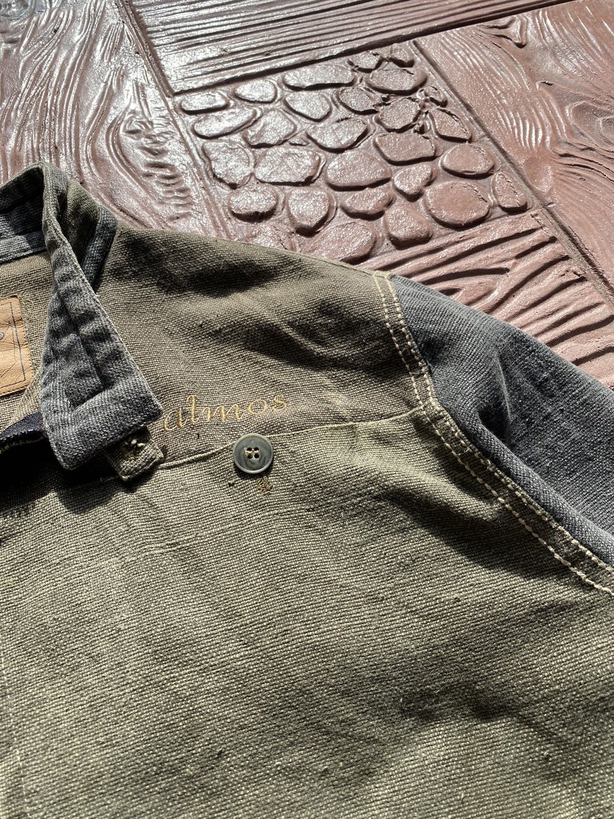 atmos 🔥Rare ATMOSPHERE Denim Reconstructed Jacket Like Kapital Size US XL / EU 56 / 4 - 12 Thumbnail