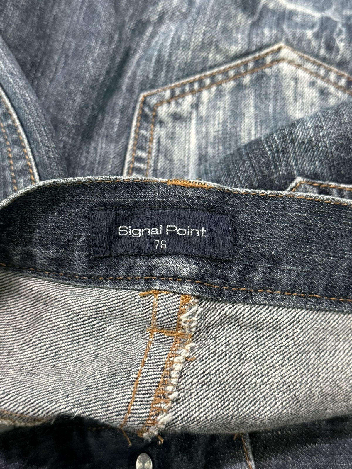 Japanese Brand JAPANESE BRAND SIGNAL POINT FLARE JEANS Size US 31 - 7 Thumbnail
