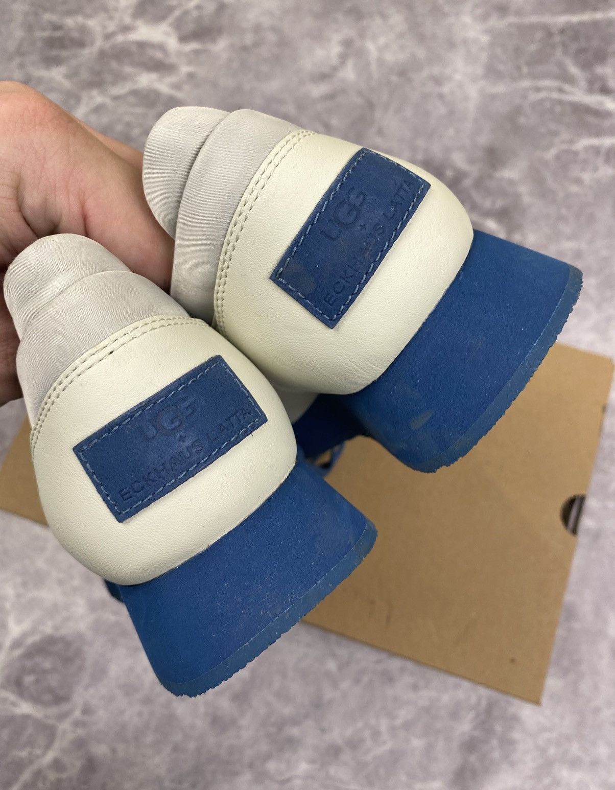 Eckhaus Latta Ugg X Eghaus Latta Square Toe Leather Low Top Sneakers 38 Size US 8 / IT 38 - 5 Thumbnail