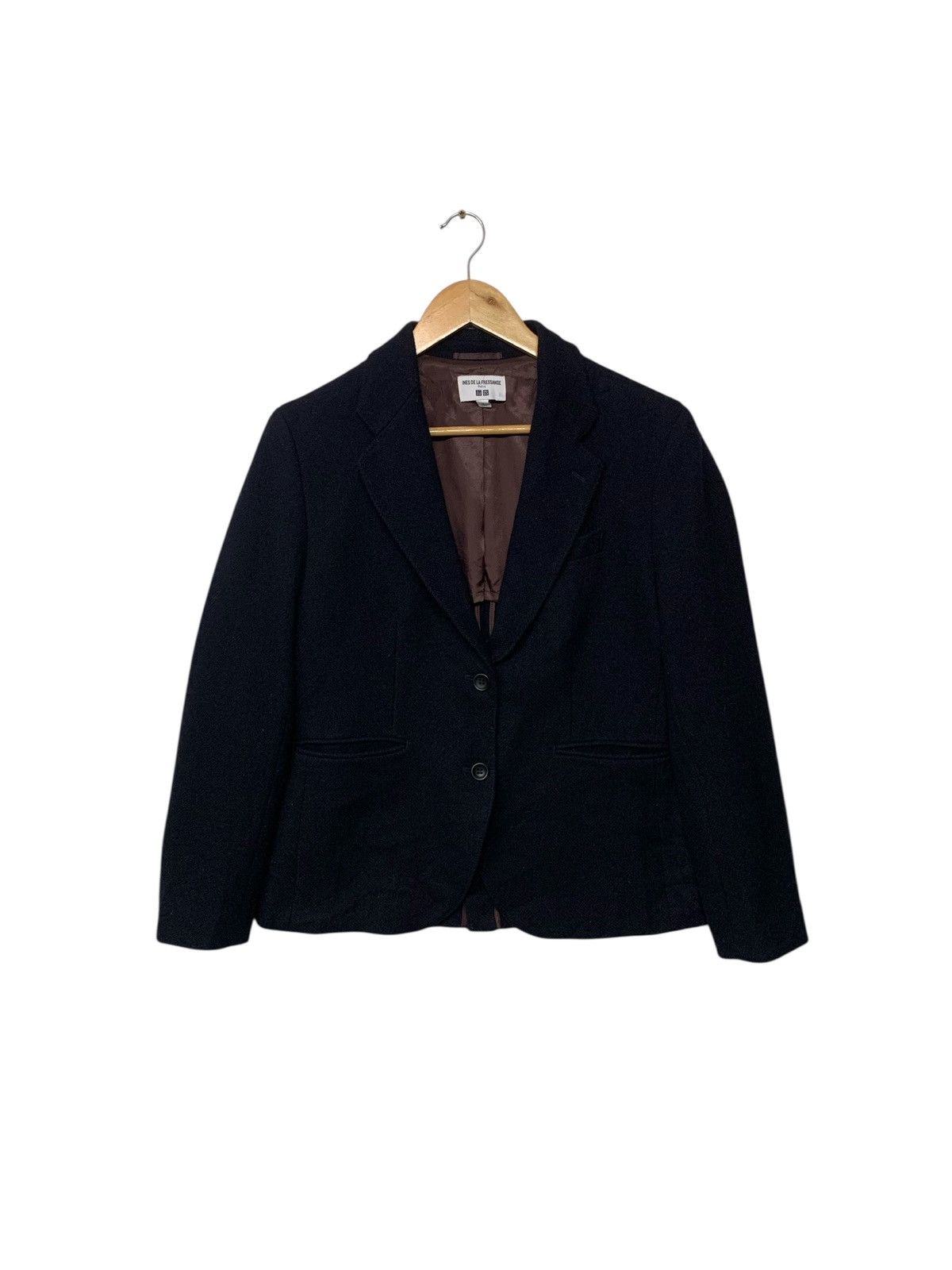 Jil Sander × Uniqlo Uniqlo X Ines De La Fressange Wool Blazer Jacket Size L / US 10 / IT 46 - 1 Thumbnail