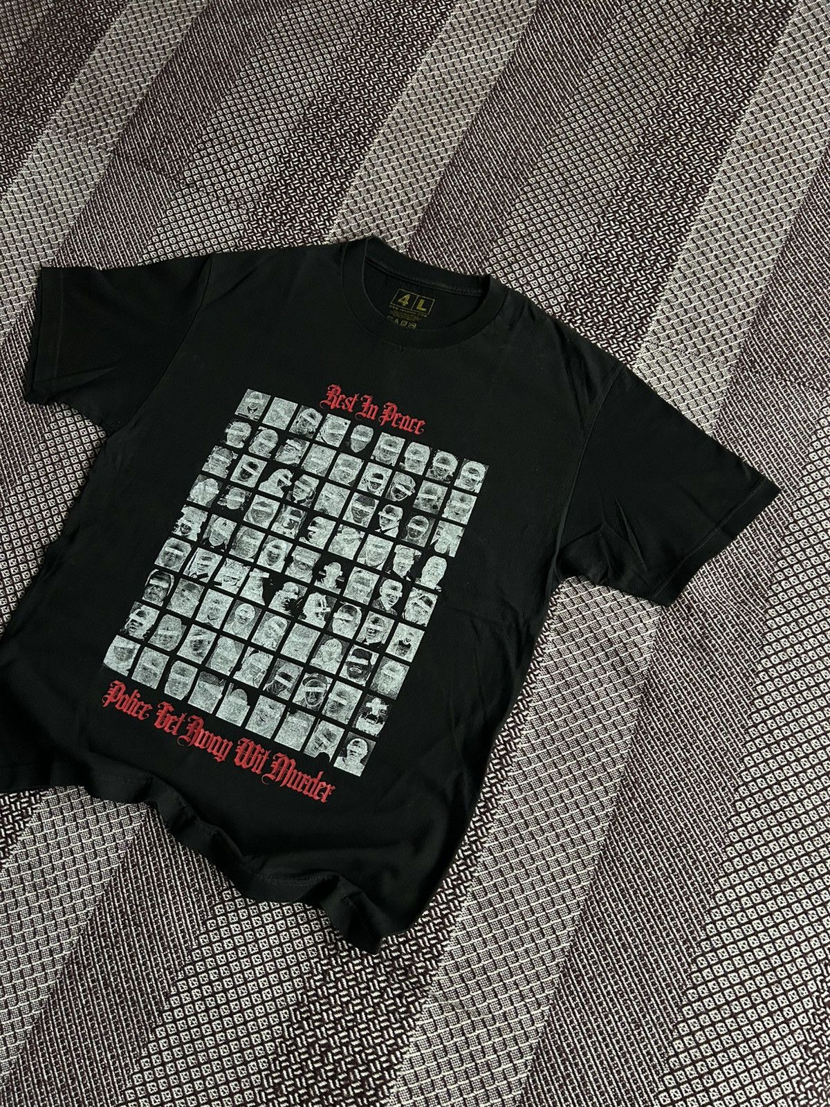 Band Tees × Vintage 4-Hunnid Police Get Away Vintage T-shirt Skateboarding Merch Size US L / EU 52-54 / 3 - 2 Thumbnail