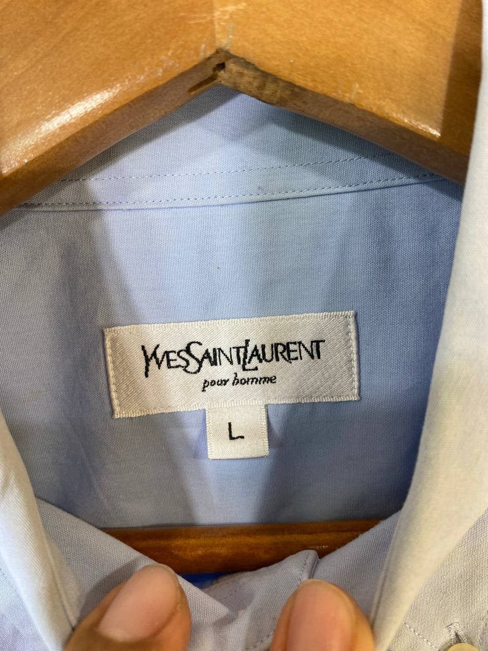 Yves Saint Laurent yves saint laurent plain shirt nice design Size US L / EU 52-54 / 3 - 6 Thumbnail