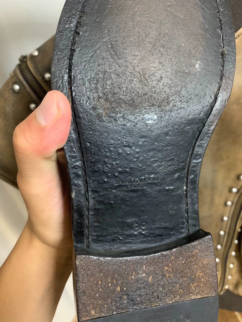 Saint Laurent Paris Saint Laurent Paris 2013FW Eight-hole military boots Size US 8 / EU 41 - 3 Thumbnail