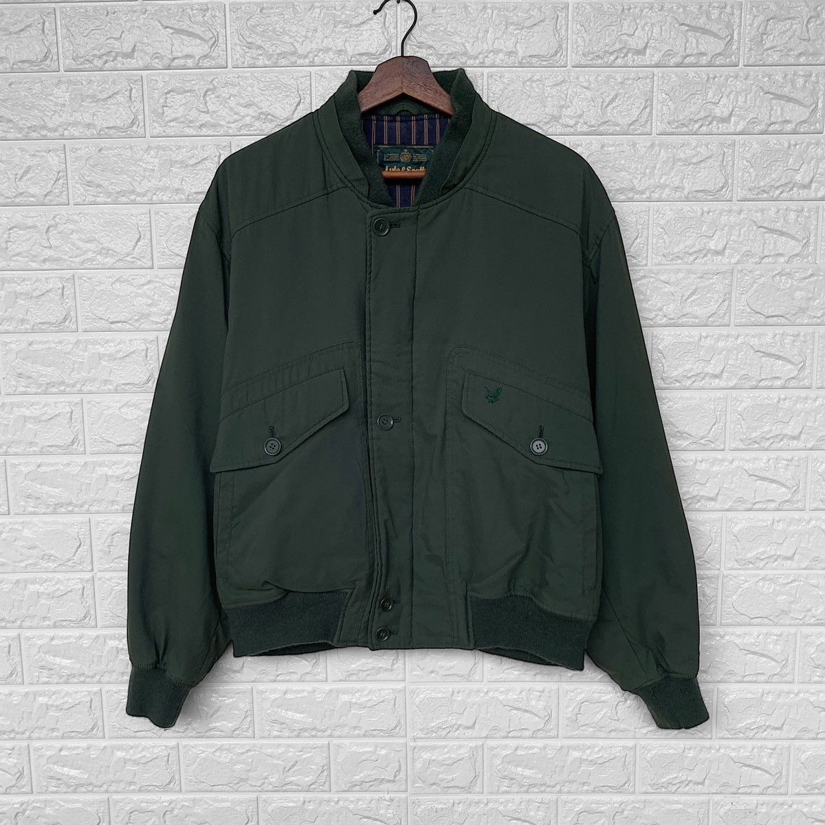 Lyle & Scott Lyle & Scott Scotland Bomber Jacket Size US M / EU 48-50 / 2 - 2 Thumbnail