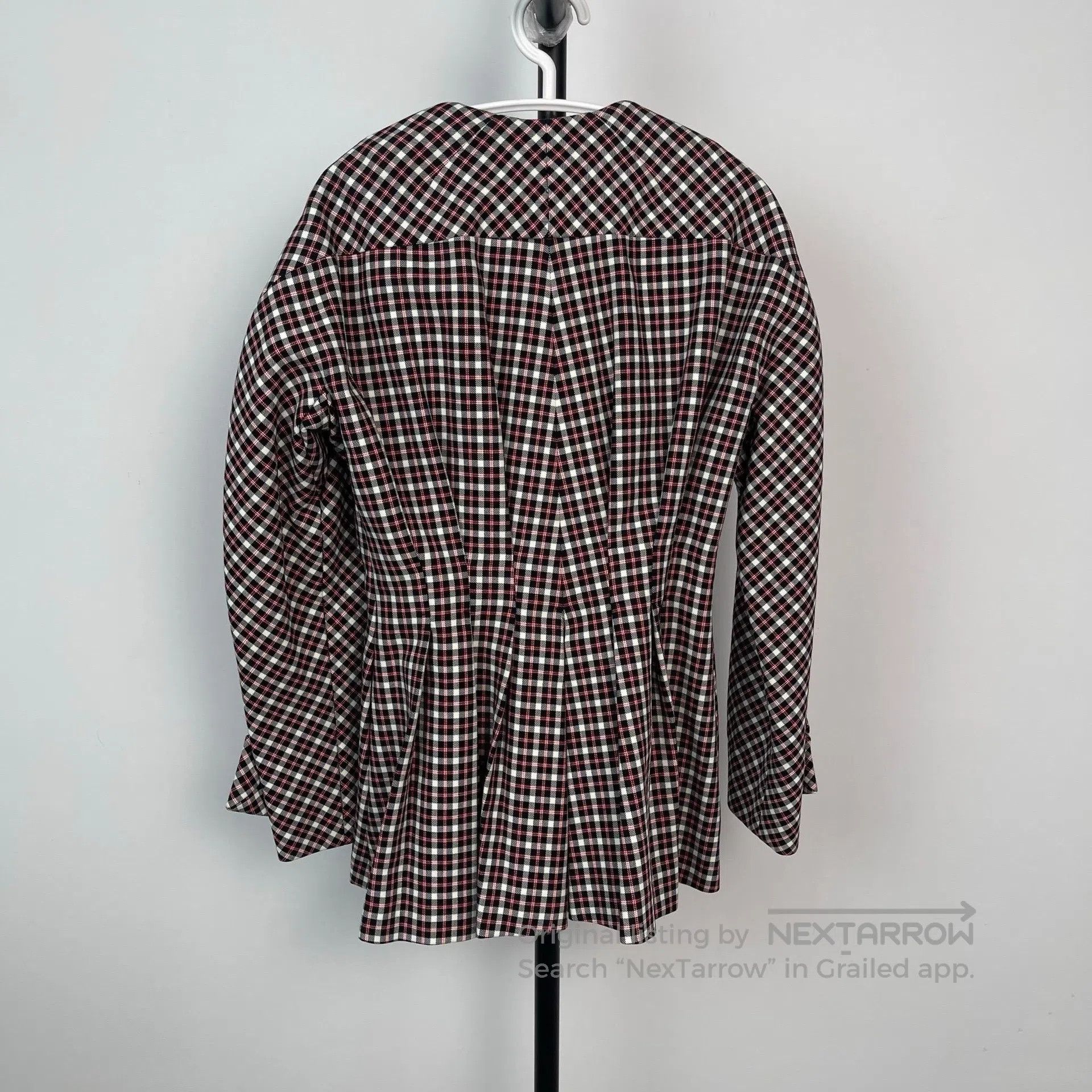 Dior Dior Red, White, and Brown Plaid Zip-Up Mid-Length Tailore Size XS / US 0-2 / IT 36-38 - 2 Thumbnail