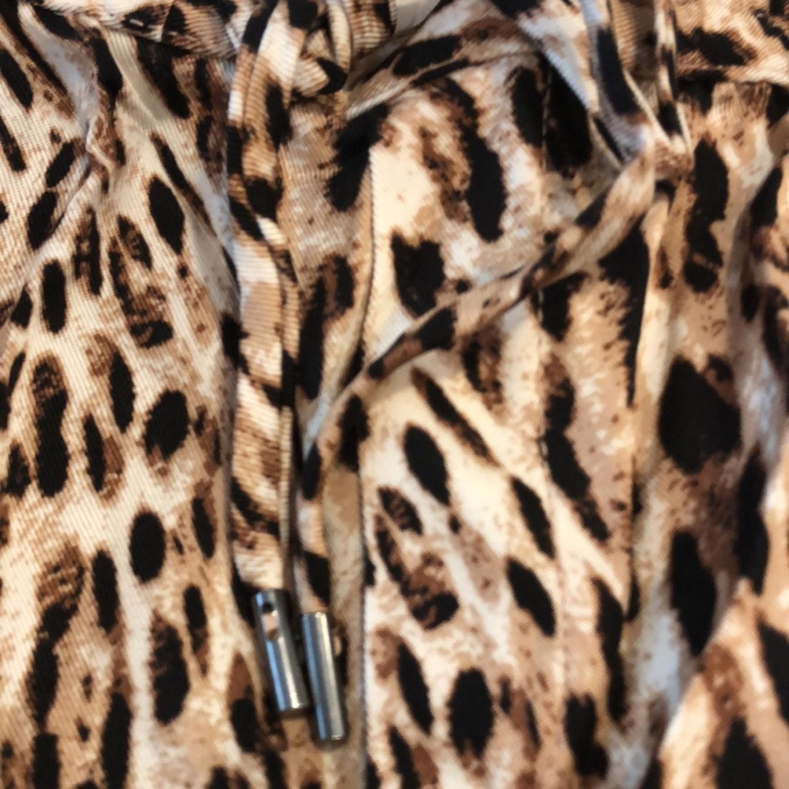 Banana Republic Banana Republic leopard print pants black & tan SZ XS Size 26" / US 2 / IT 38 - 7 Thumbnail
