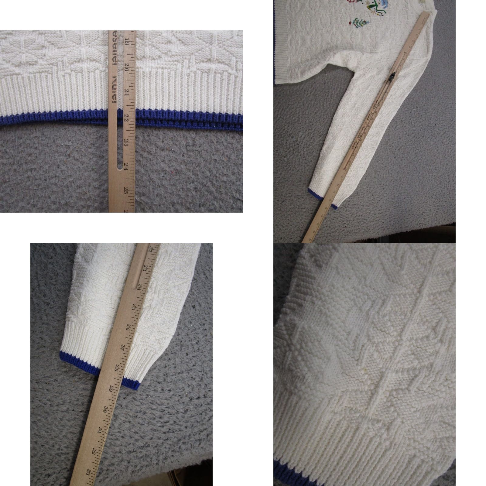 Vintage Cabela's Knit Embroidered Snowman Pullover Sweater Women L White Cotton Knit Winter Fall Pullover Mens Womens Girls Boys 90s Retro Theme Size L / US 10 / IT 46 - 8 Thumbnail
