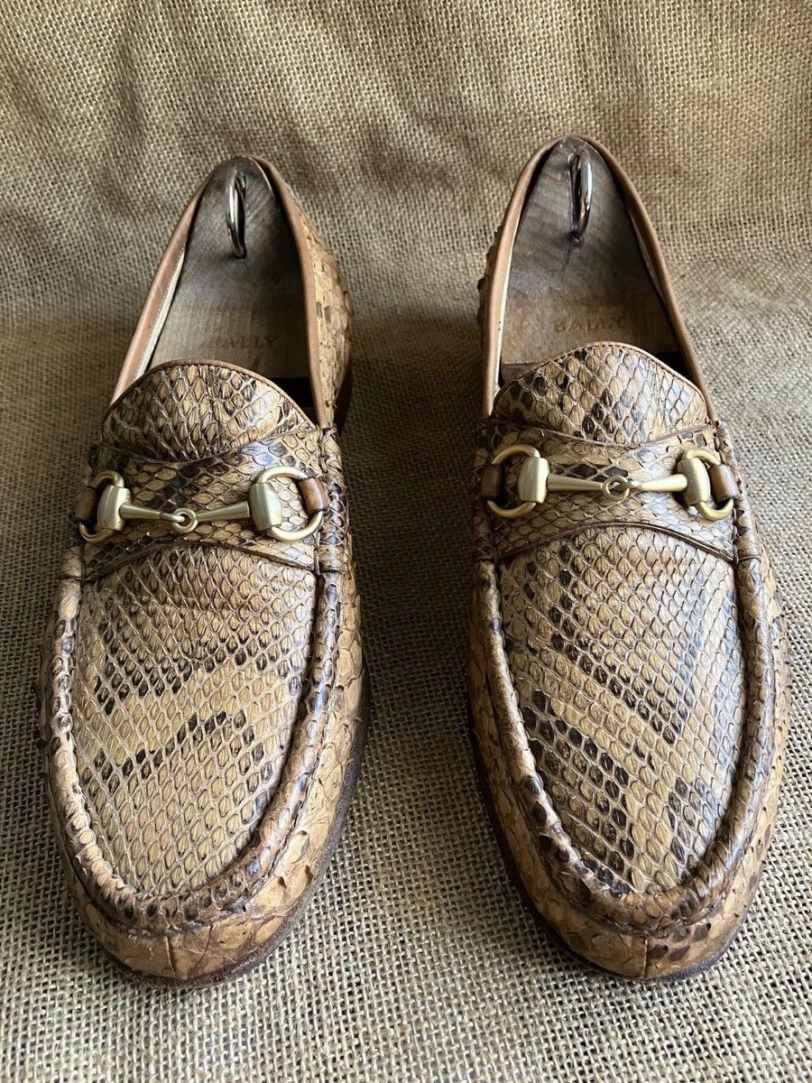 Gucci Gucci Horsebit Loafers Python Snakeskin 10 Leather  display picture 2