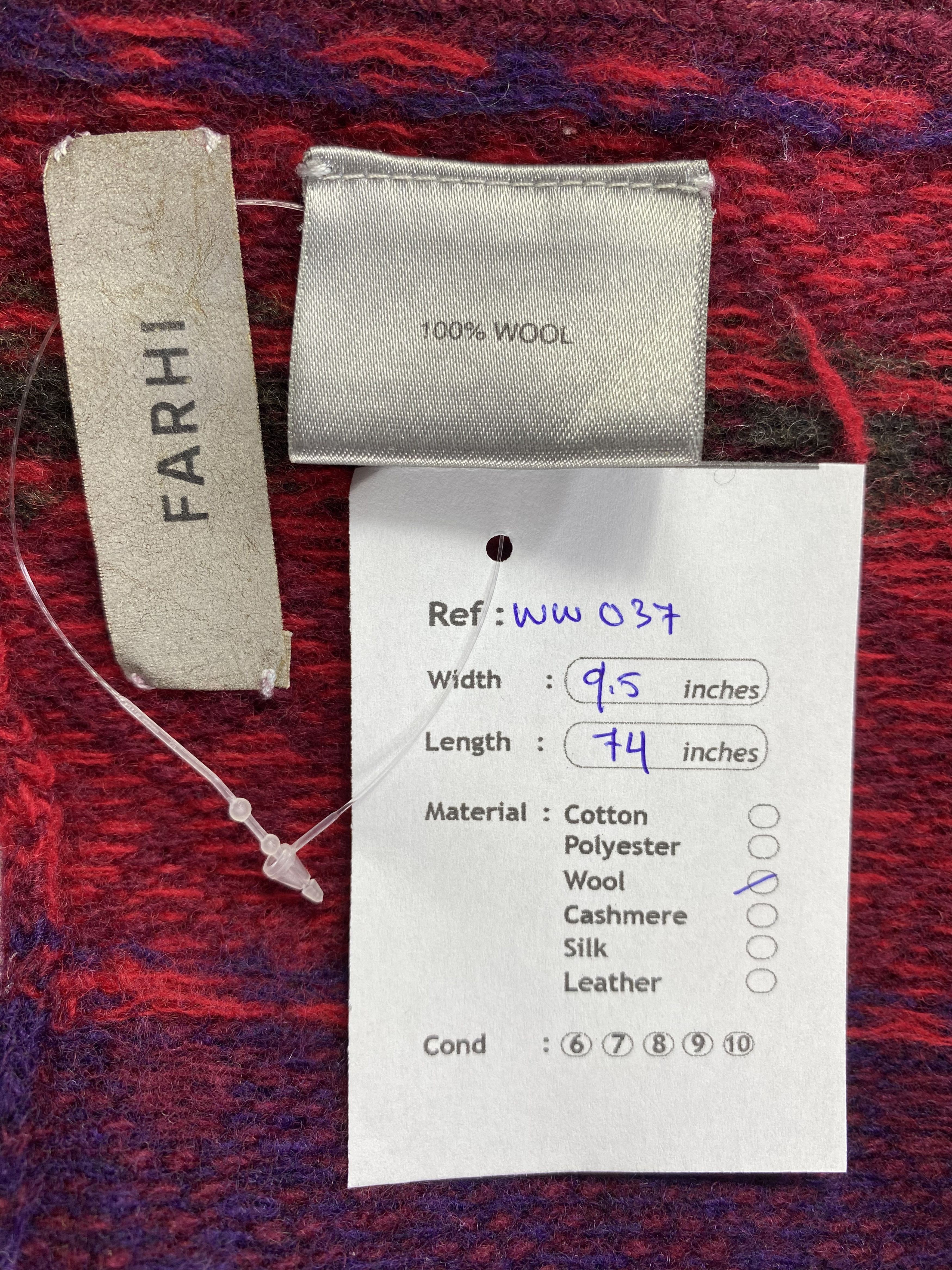 Vintage Farhi Scarf / Muffler / Neckwear Size ONE SIZE - 5 Thumbnail