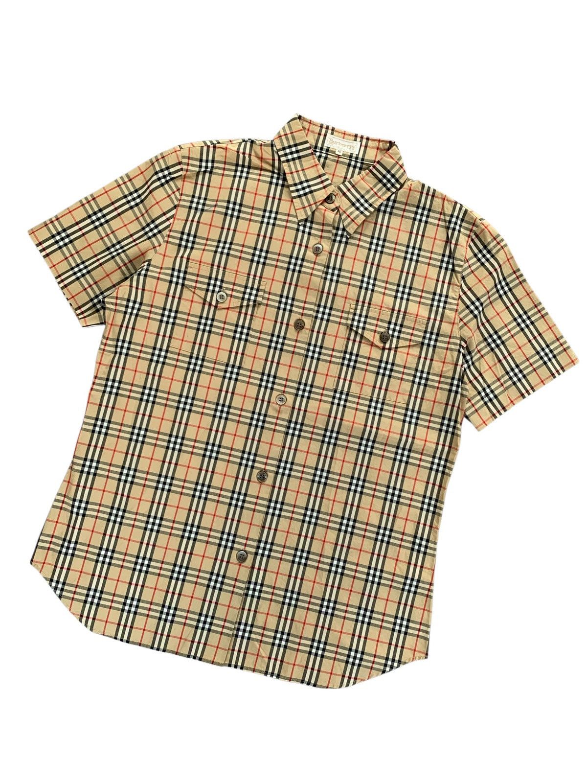 Burberry Vintage BURBERRYS novacheck short shirt Size US M / EU 48-50 / 2 - 2 Thumbnail