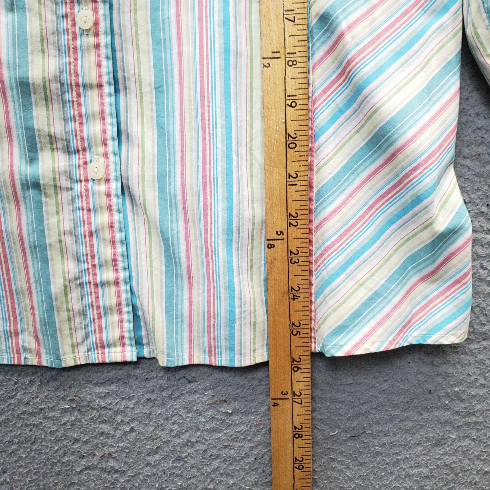 Liz Claiborne Liz Claiborne Villager Shirt Womens Size 16 Multicolor Striped Button Down Top Size XXL / US 16-18 / IT 52-54 - 5 Thumbnail