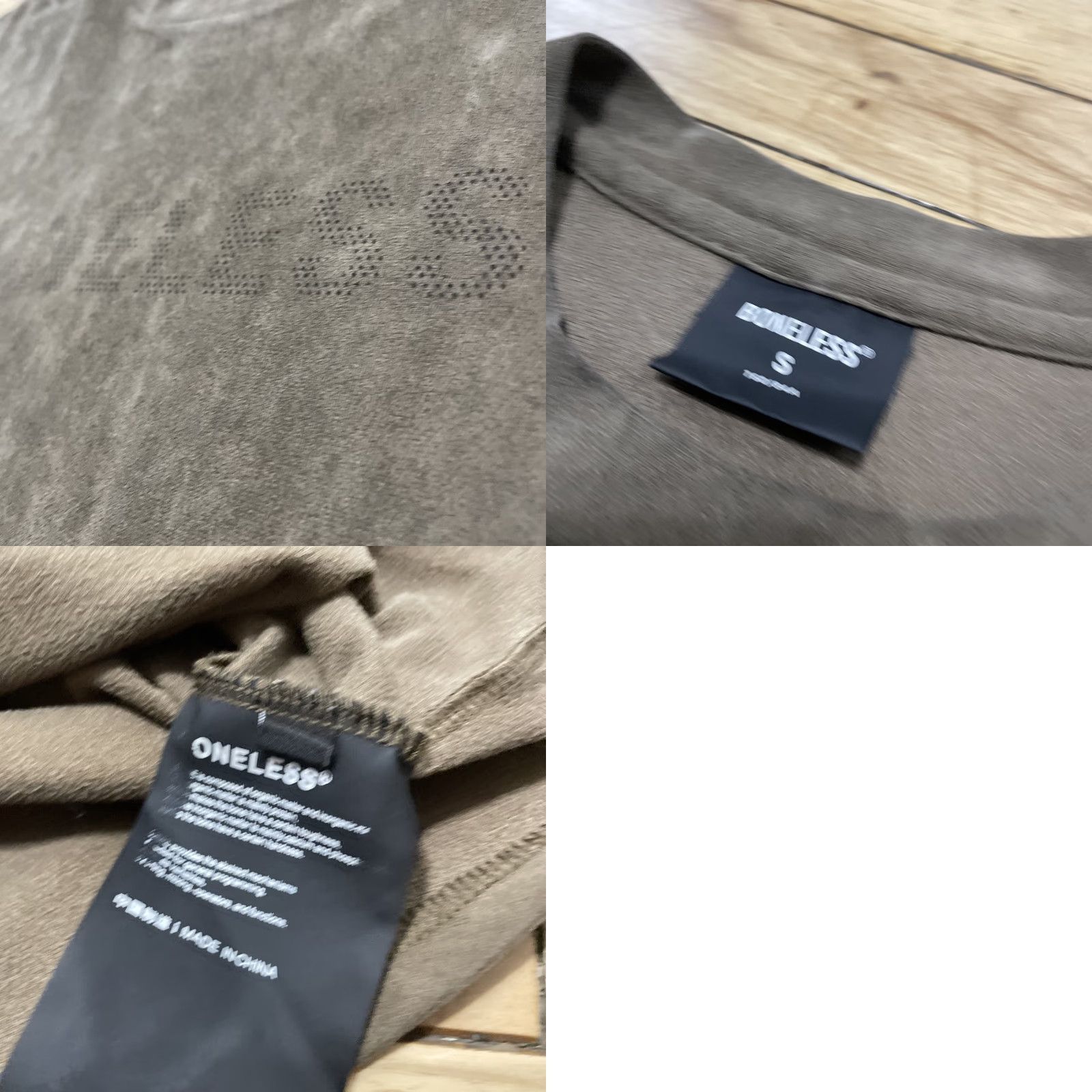 Vintage Boneless Crop T-Shirt Brown Size S Organic Material Faux Suede Spellout EUC Mens Shirt Short Sleeve Crew Neck Casual Regular WT Size US S / EU 44-46 / 1 - 11 Thumbnail