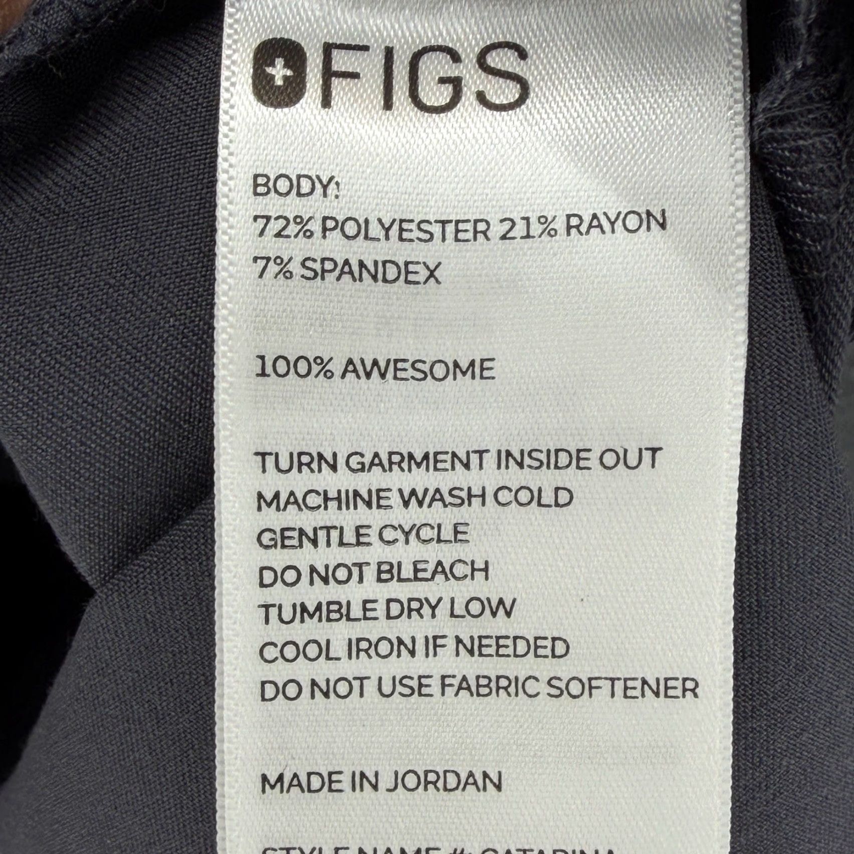 Vintage FIGS Catarina One-Pocket Scrub Top Graphite Gray V-Neck Mens Large L Size US L / EU 52-54 / 3 - 6 Thumbnail