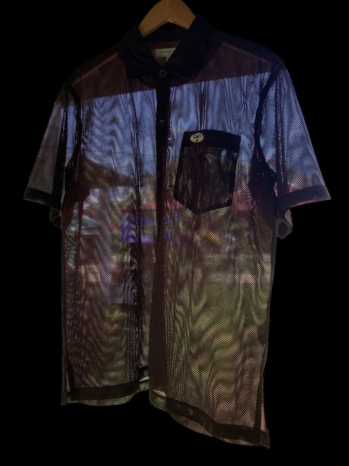 GianMarco Venturi Gian Marco transparent mesh shirt y2k style Size US L / EU 52-54 / 3 - 7 Thumbnail