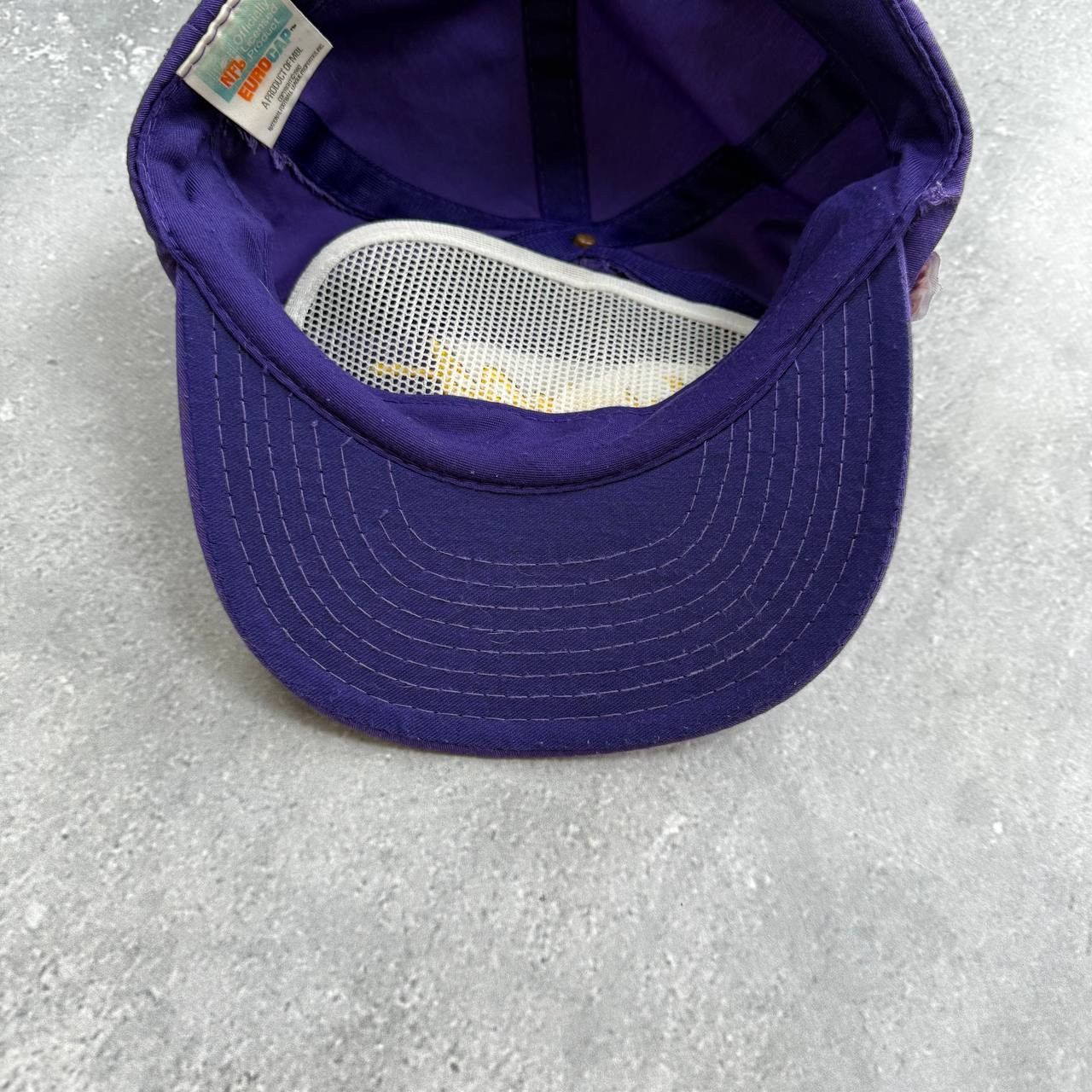 NHL Vintage 80s Minnesota Vikings NFL Script Logo Euro Cap Size ONE SIZE - 9 Thumbnail