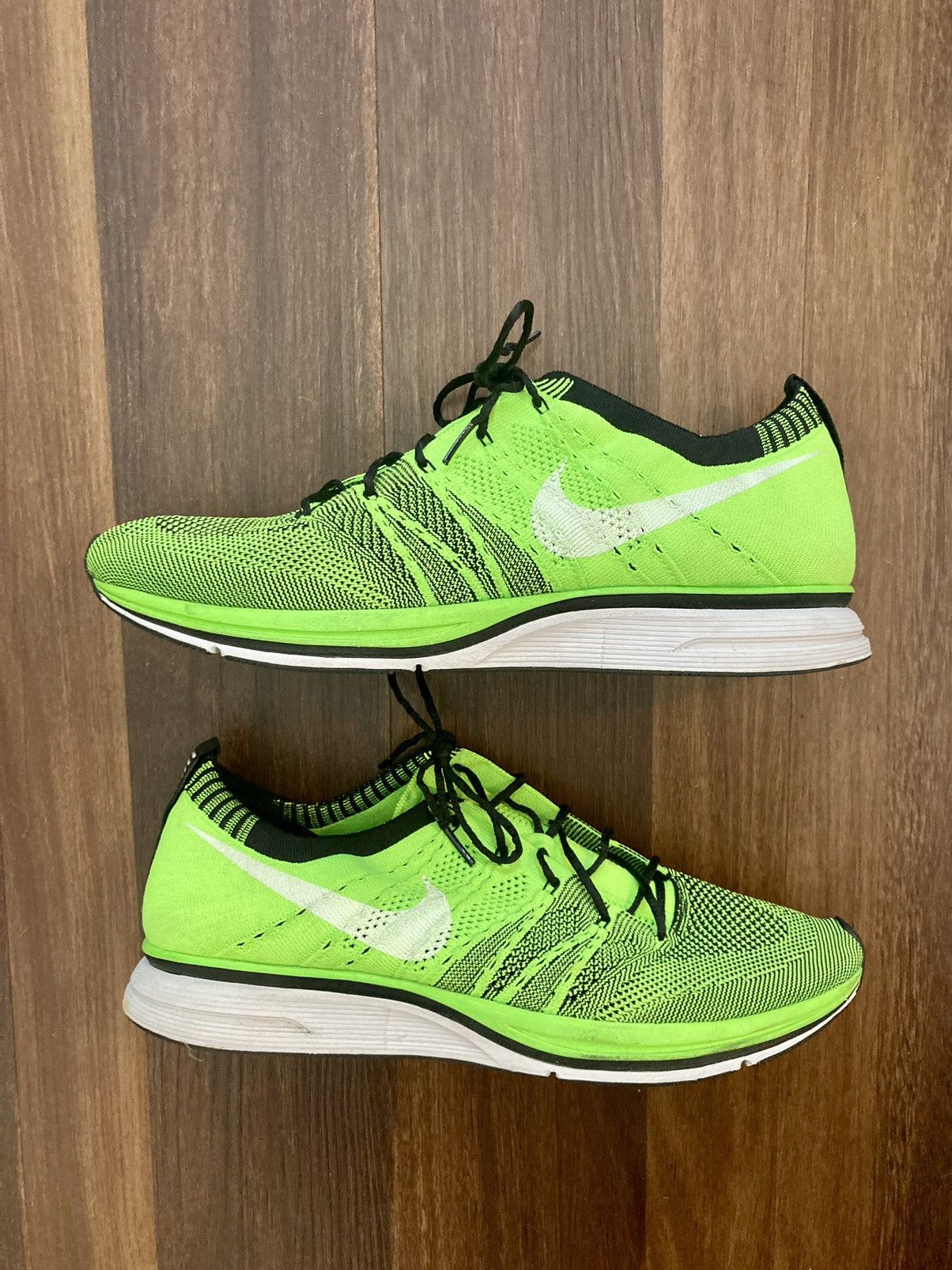 Nike Flyknit Trainer 2012 size 12, Electric Green
