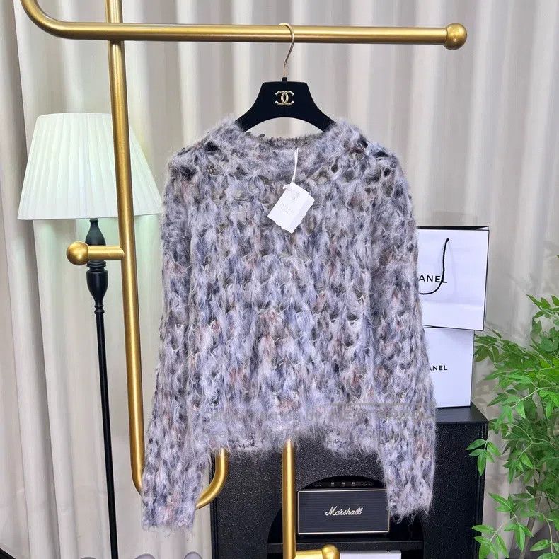 Brunello Cucinelli Brunello Cucinelli 23FW Hollow Woven Horsehair Sweater Size XS / US 0-2 / IT 36-38 - 1 Thumbnail