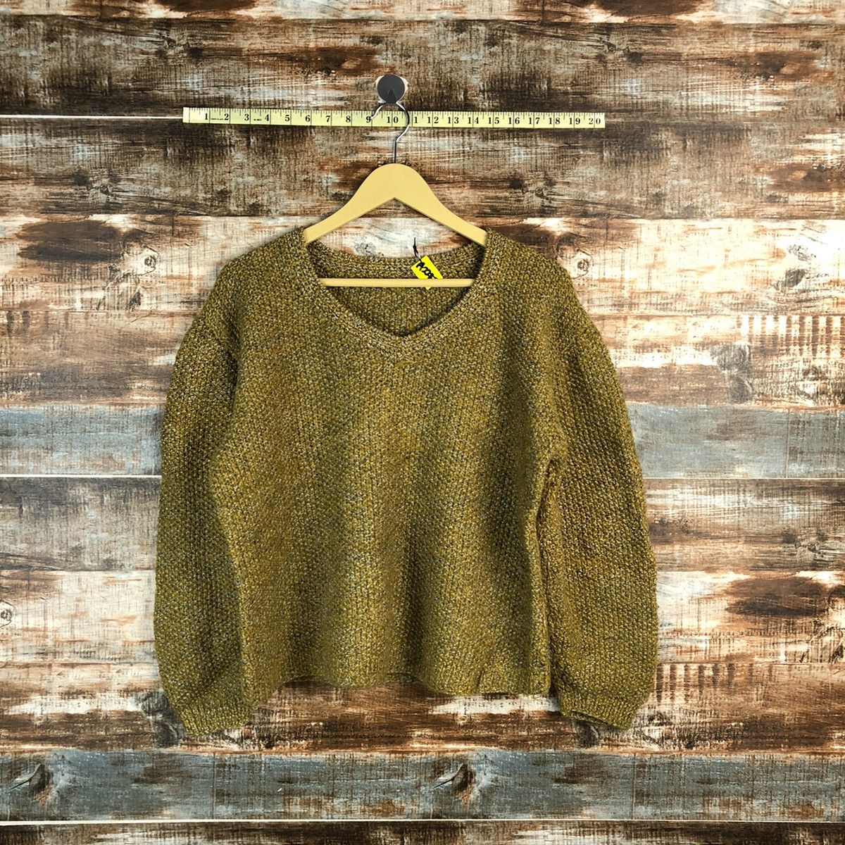 Homespun Knitwear × Japanese Brand Japanese Brand Dark Brown Hand Knit #A2287 Size M / US 6-8 / IT 42-44 - 1 Thumbnail